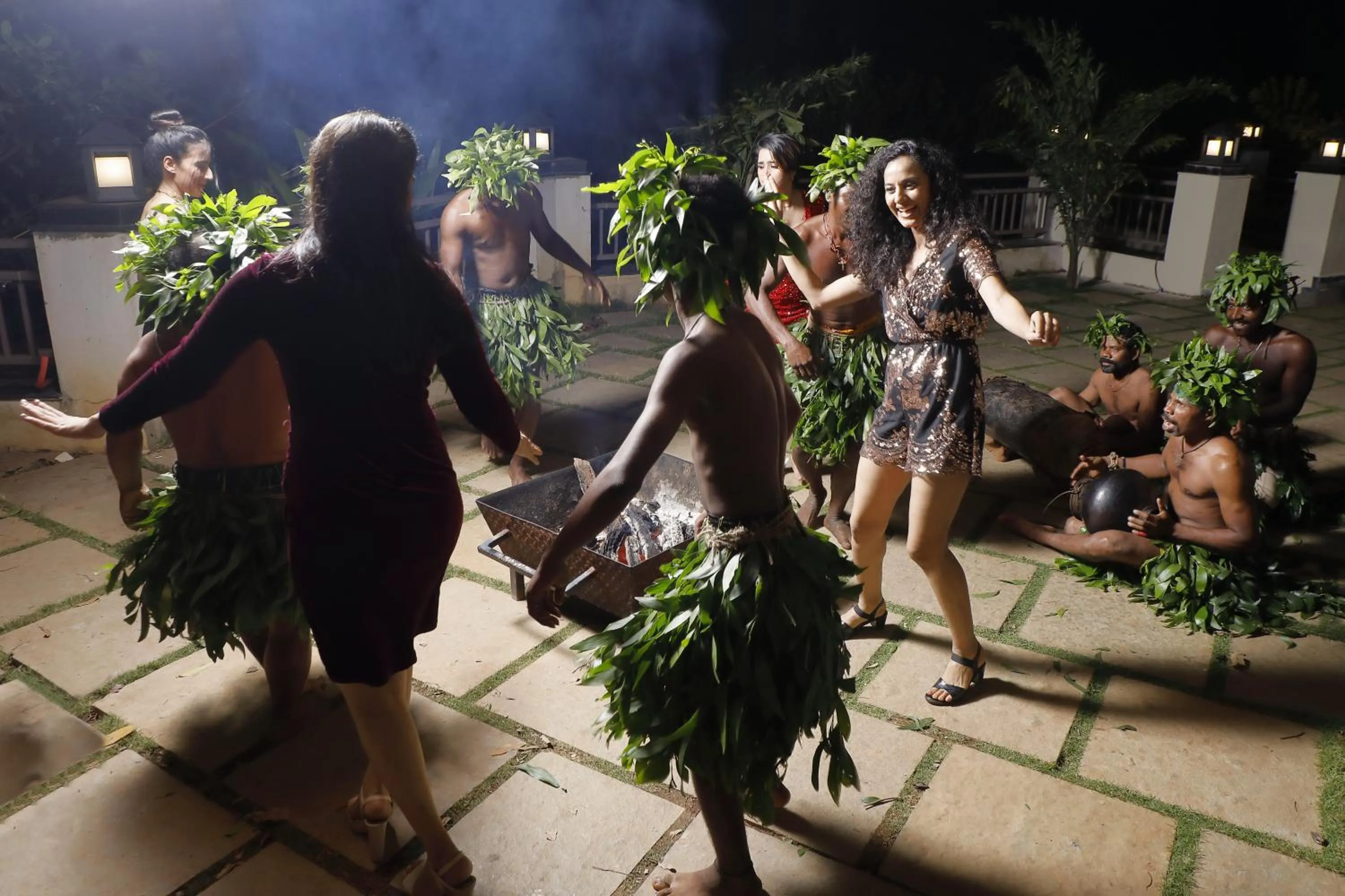 Evening entertainment in Whistling Woodzs Resort