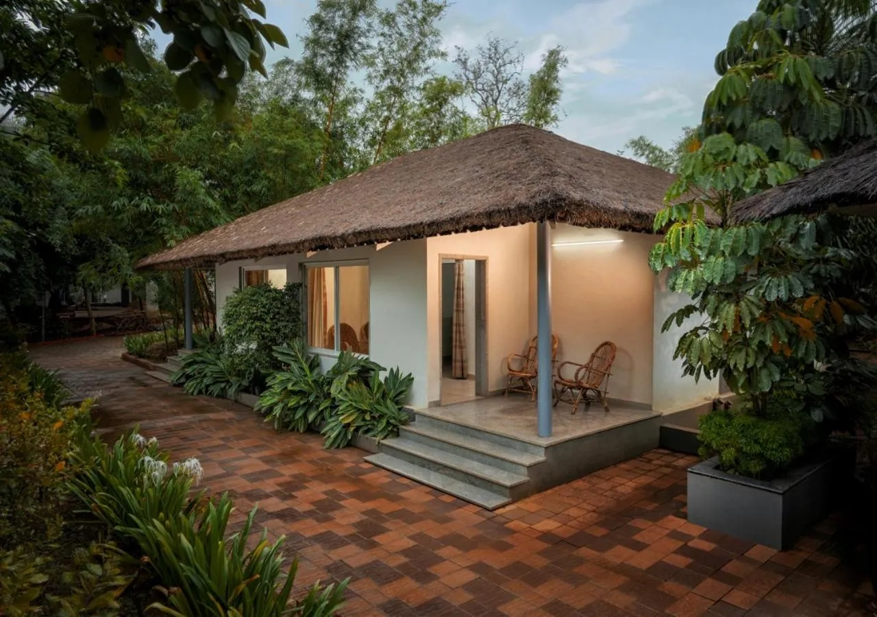 Facade/entrance in Whistling Woodzs Resort