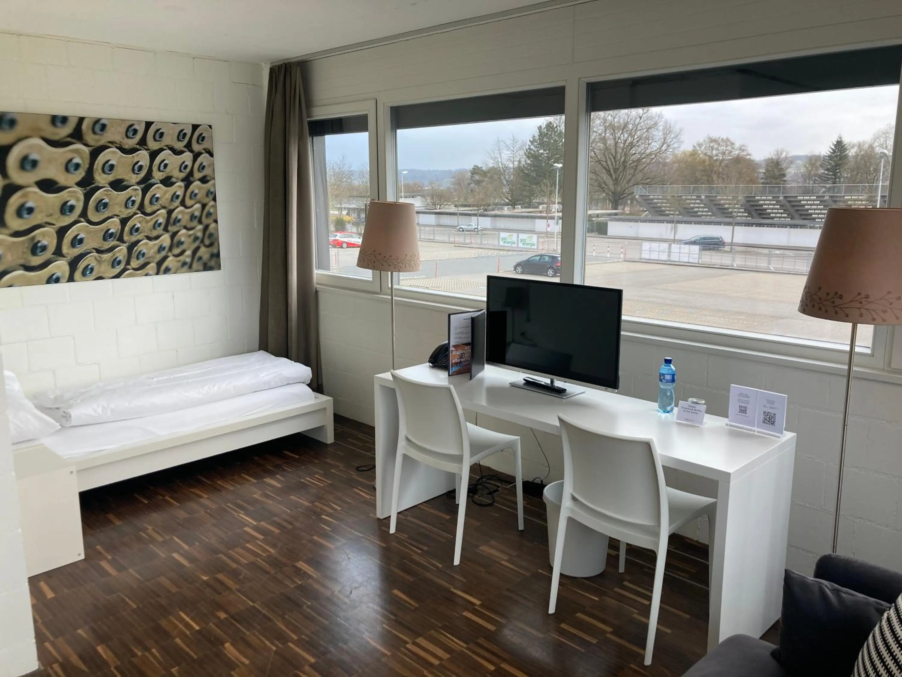 Living room, Bed in Hotel Velodrome