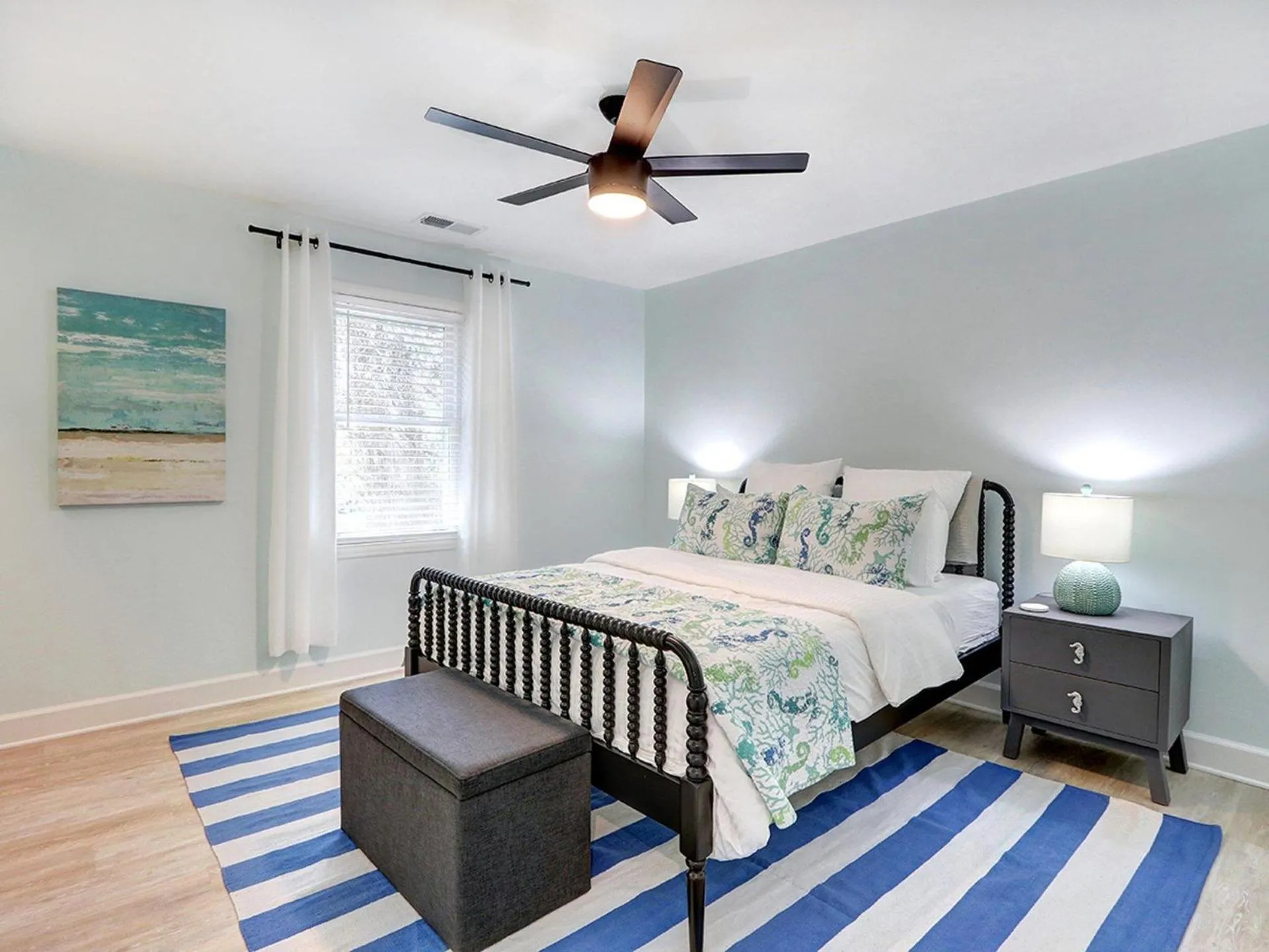 Bed in Deja Blue A & B