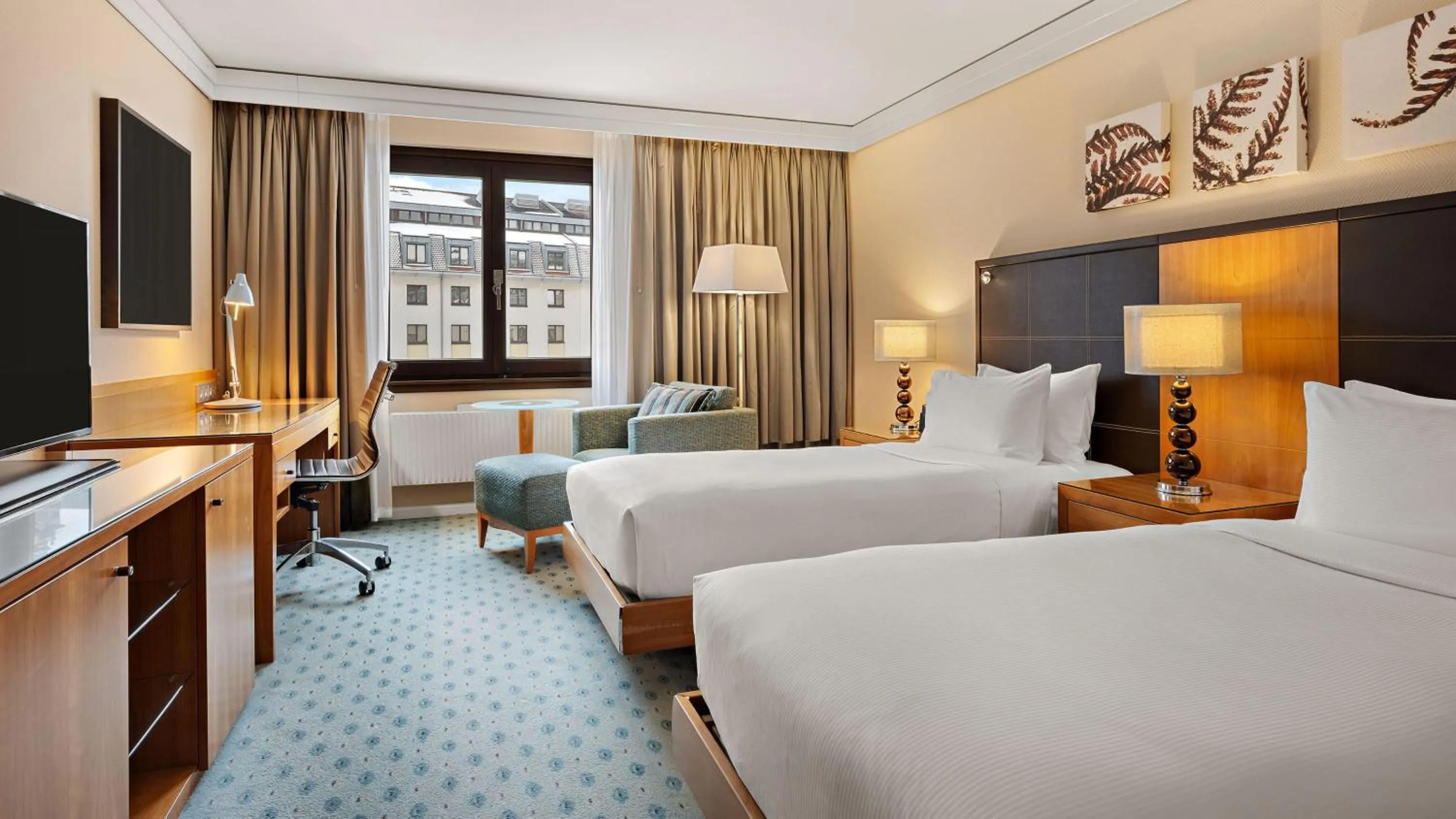 Bed in Hilton Dresden an der Frauenkirche