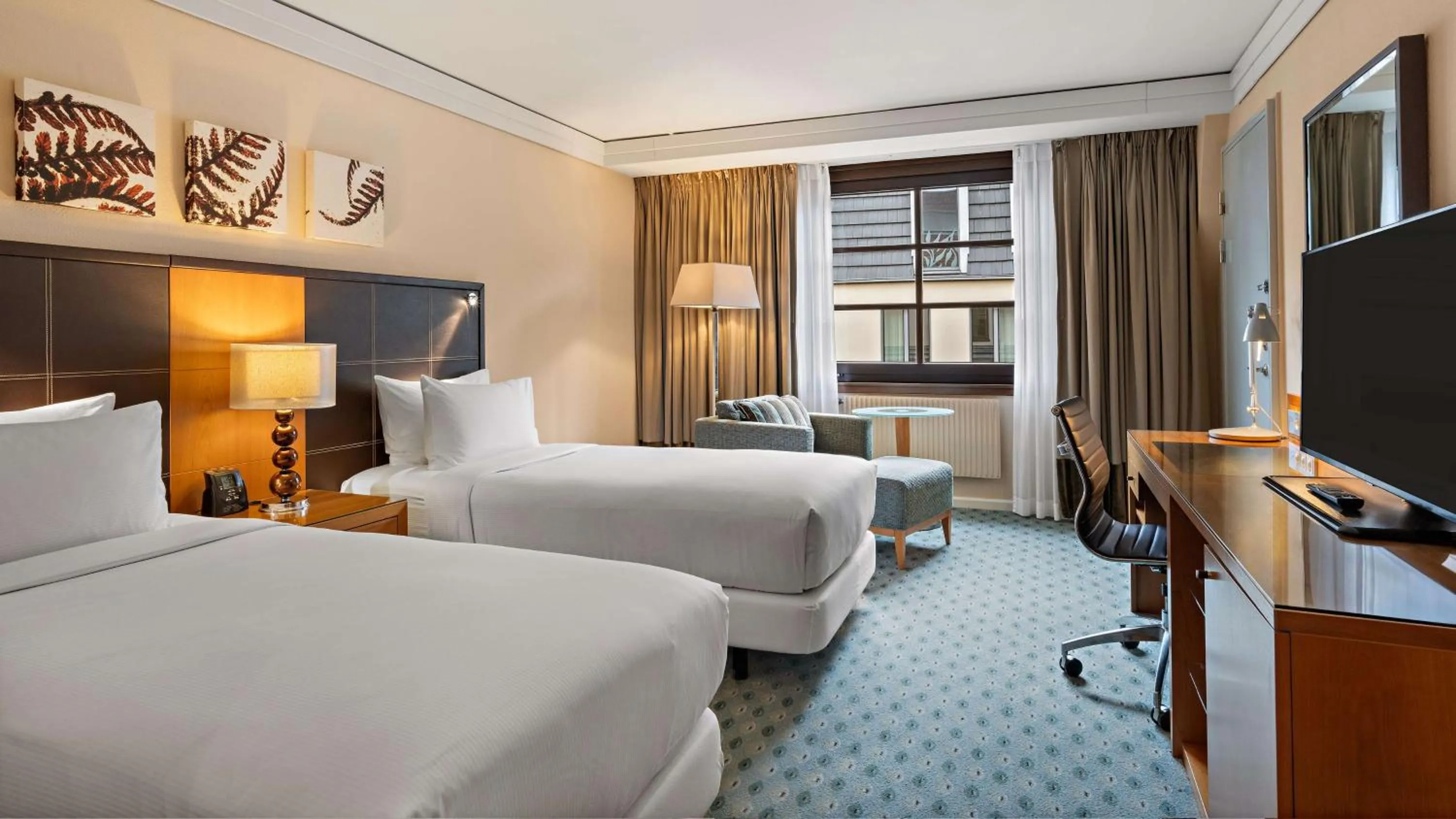 Bed in Hilton Dresden an der Frauenkirche