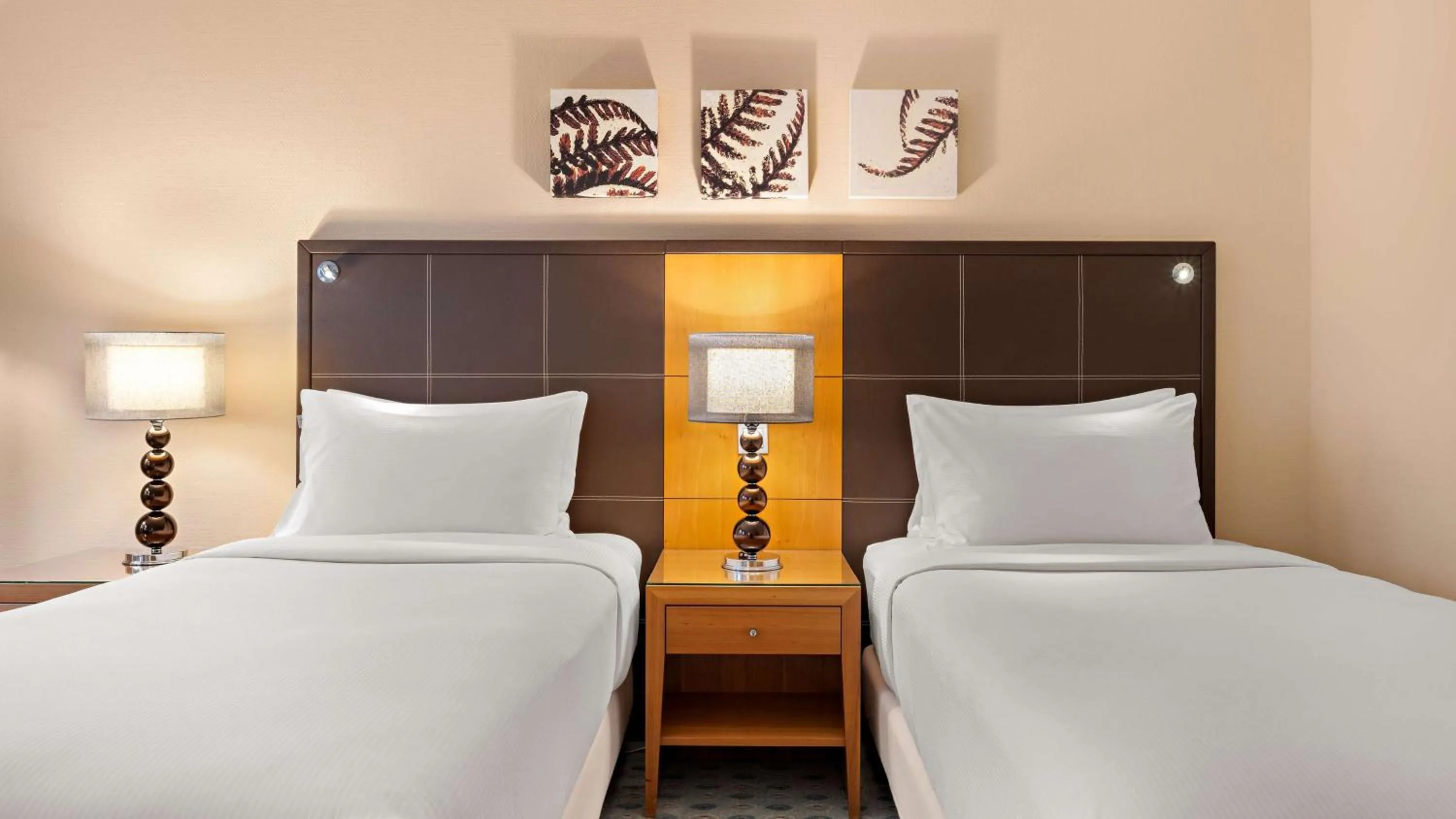 Bed in Hilton Dresden an der Frauenkirche