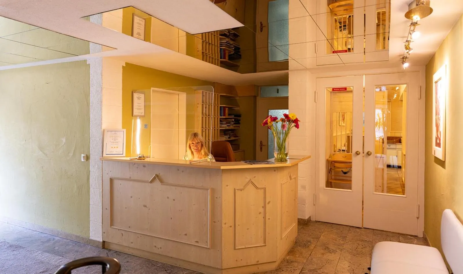 Lobby or reception in Hotel Alpenhof