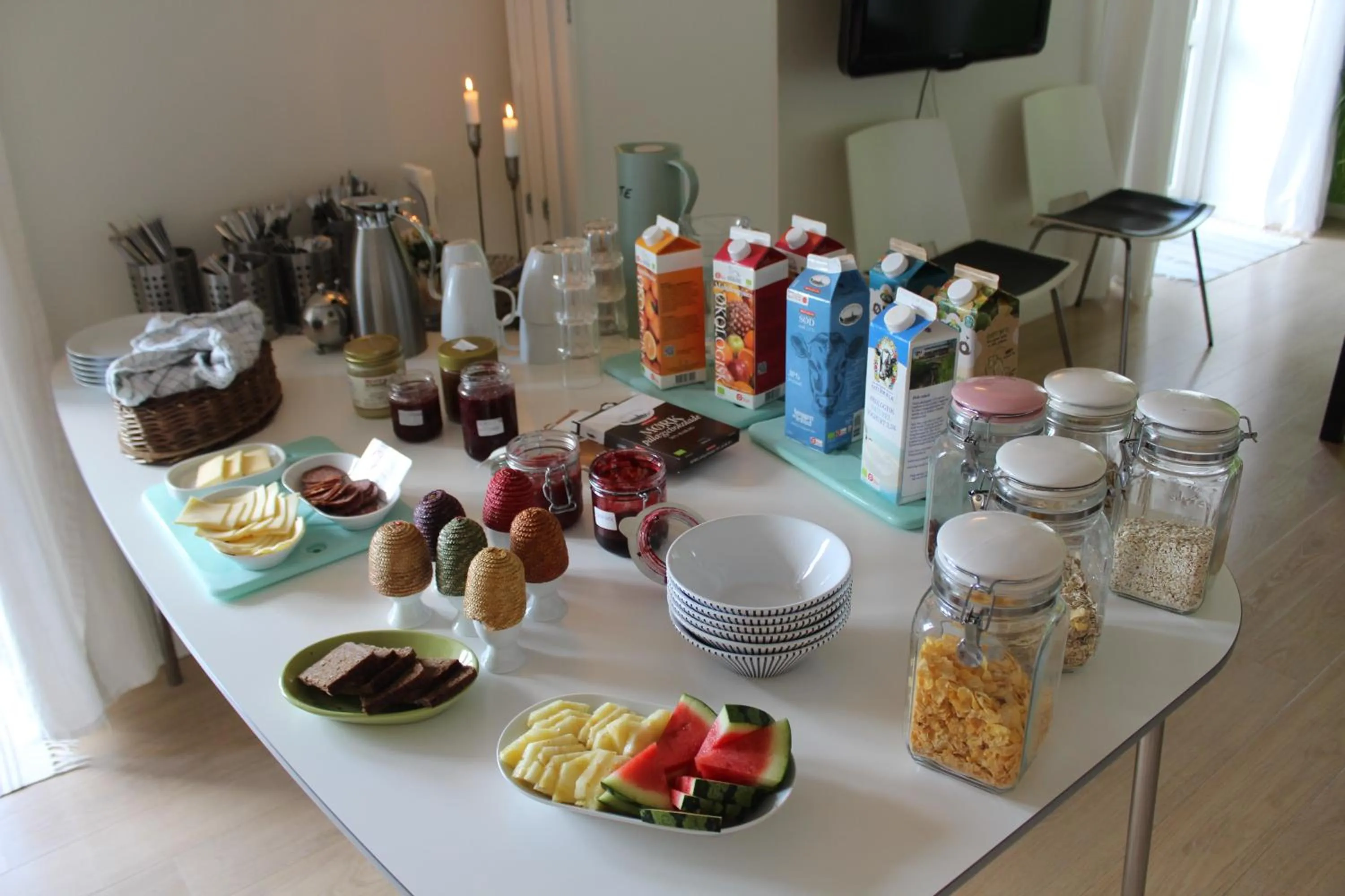 Buffet breakfast in Quistgaarden Bed & Breakfast