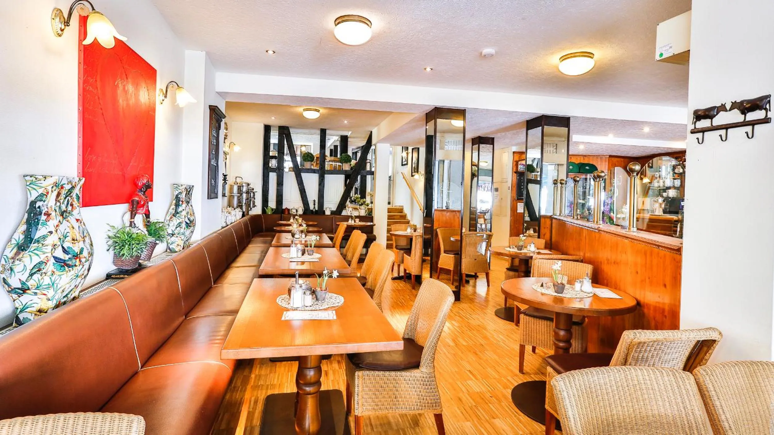 Dining area in Hotel Laterne