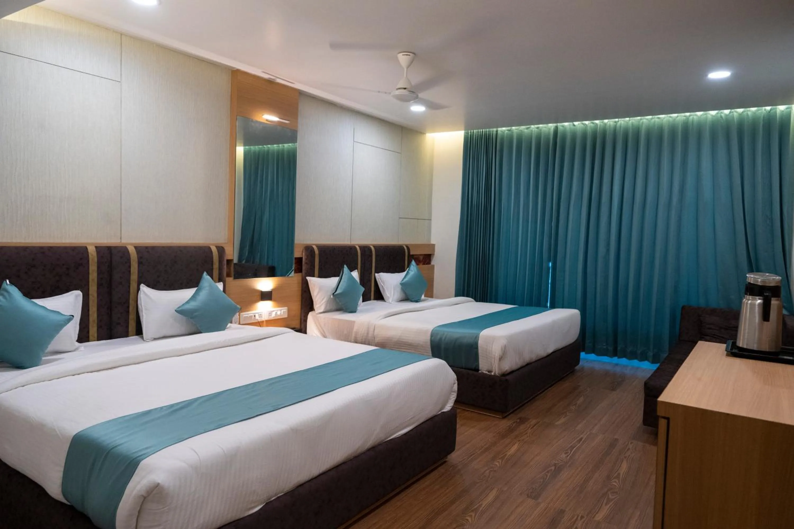 Bedroom, Bed in THE GRAND ASTORIA SOMANTH by Shivalaya Darshanam