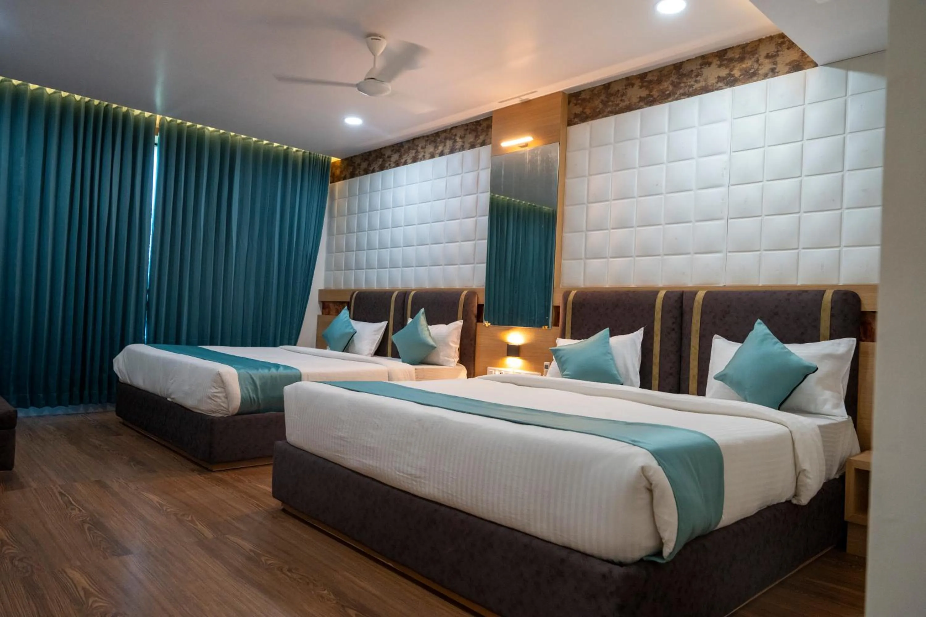 Bedroom, Bed in THE GRAND ASTORIA SOMANTH by Shivalaya Darshanam