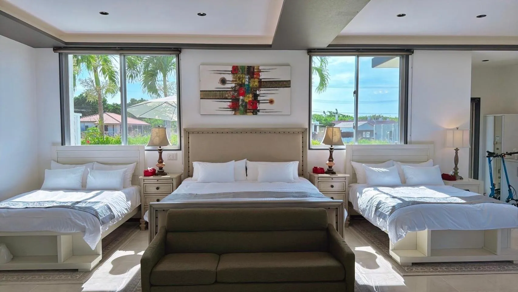 Bed in Palm Tree House Ishigaki - パームツリーハウス石垣