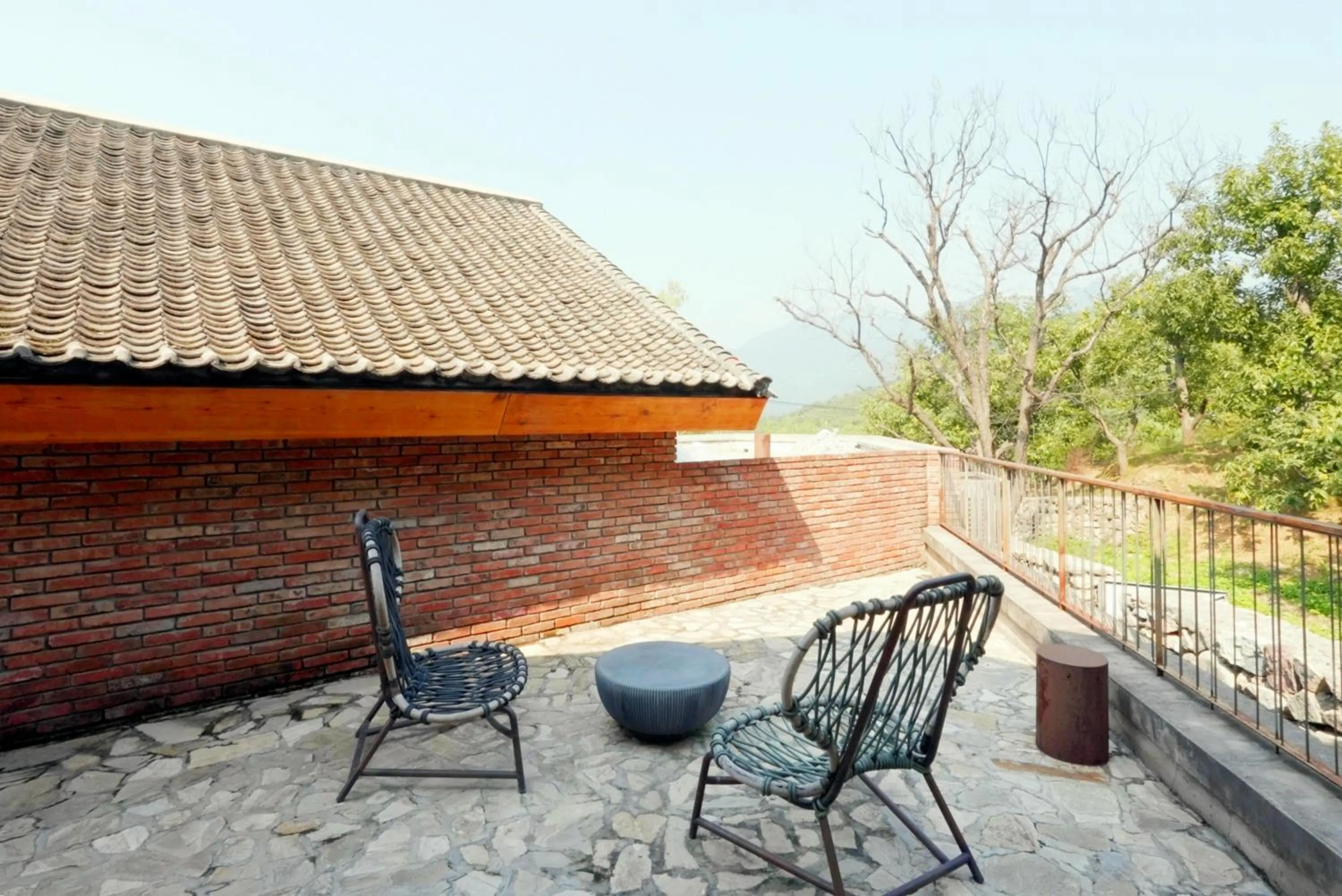 View (from property/room) in Sansa Village Boutique Hotel at Mutianyu Great Wall Adjoin to Mutianyu Great Wall - Room with the View of Great Wall - Jacuzzi with the View of Great Wall - Vehicle Shuttle Service - International Catering - SPA& Nail Beauty Facilities