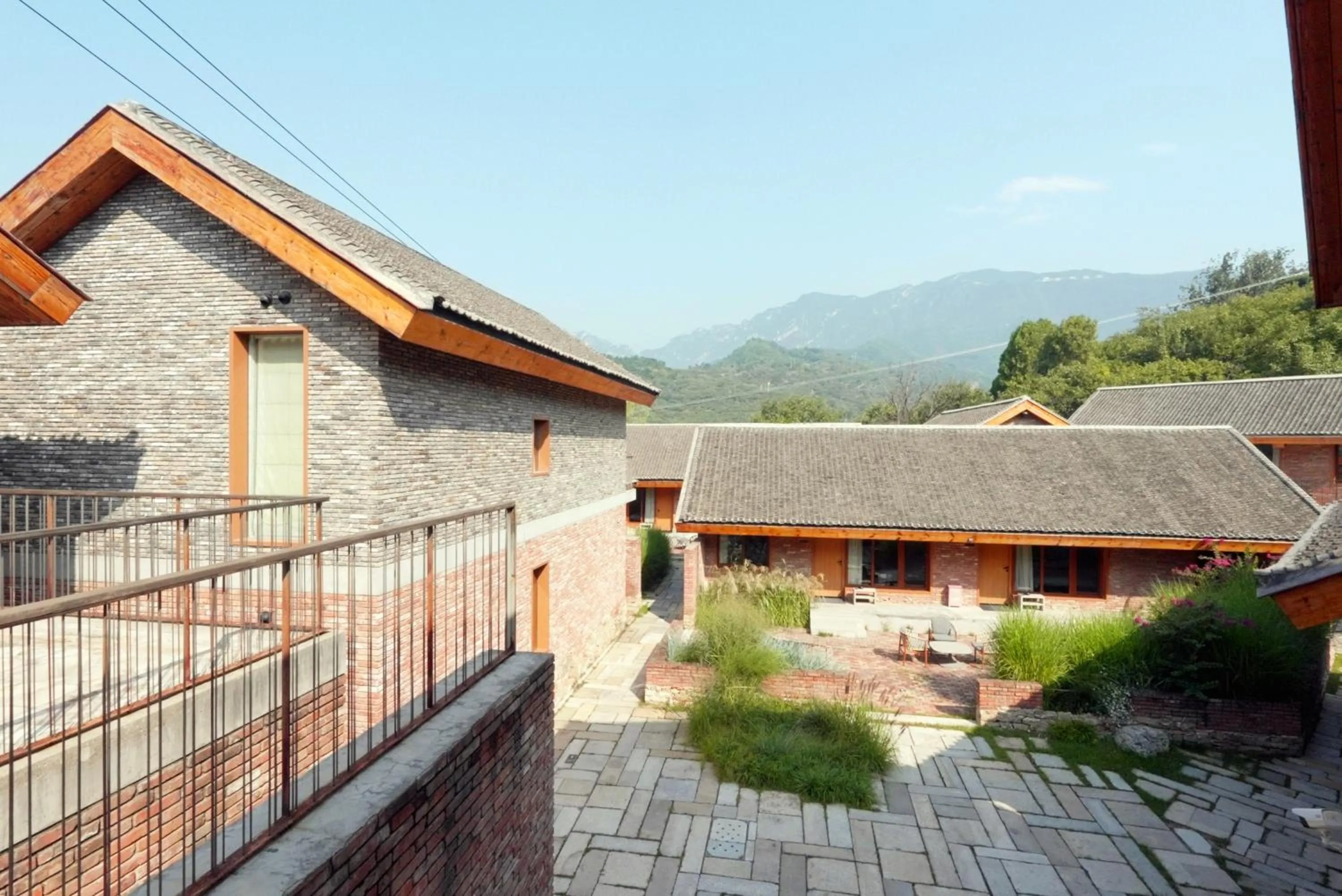 Natural landscape in Sansa Village Boutique Hotel at Mutianyu Great Wall Adjoin to Mutianyu Great Wall - Room with the View of Great Wall - Jacuzzi with the View of Great Wall - Vehicle Shuttle Service - International Catering - SPA& Nail Beauty Facilities