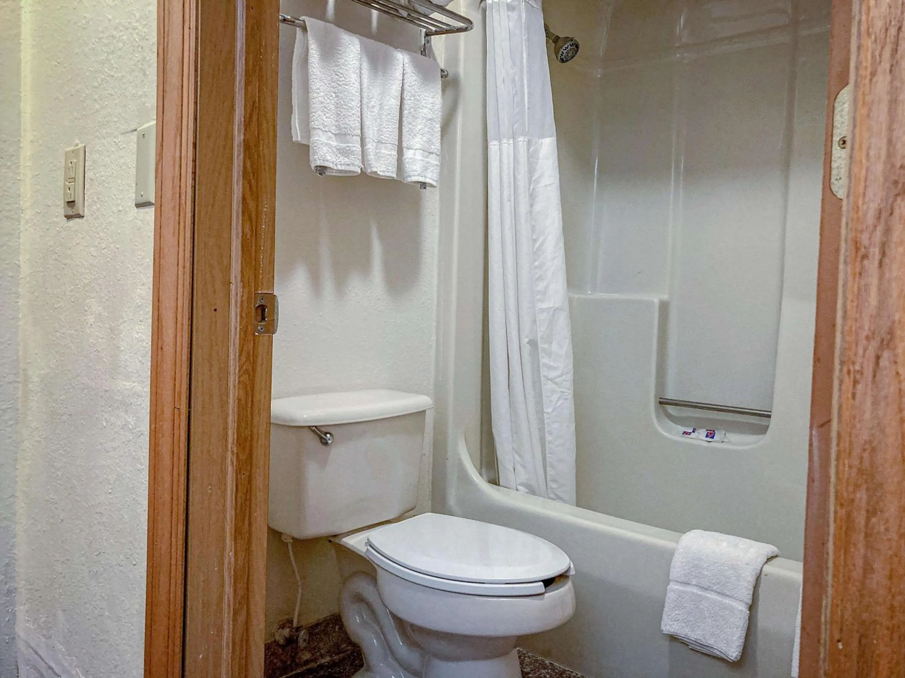 Bathroom in Motel 6 Elkhart, IN