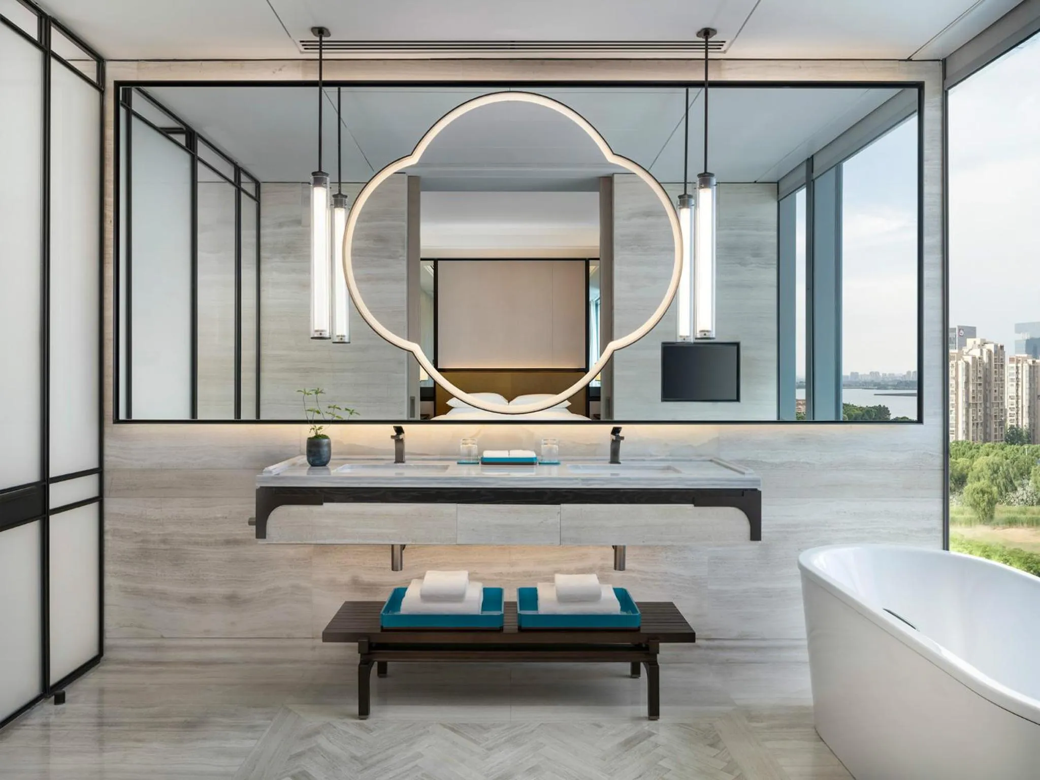Bathroom in Park Hyatt Suzhou