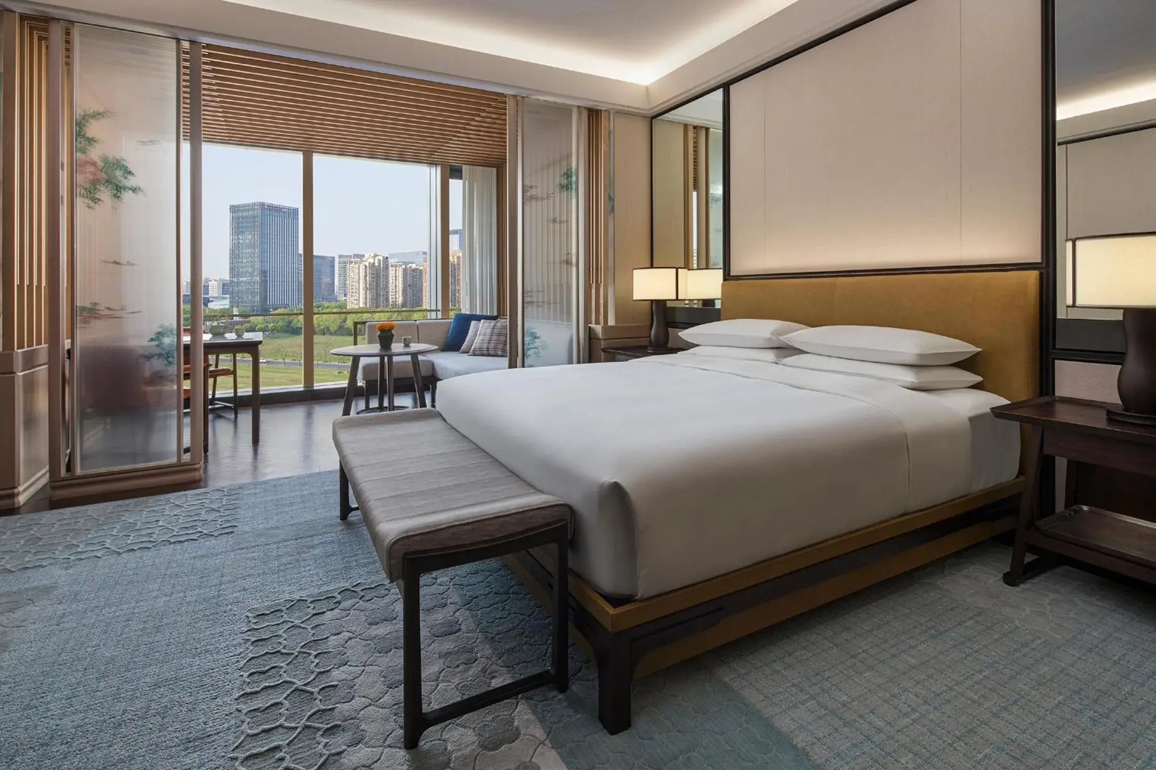 King Room with City View in Park Hyatt Suzhou King Room with City View in Park Hyatt Suzhou
