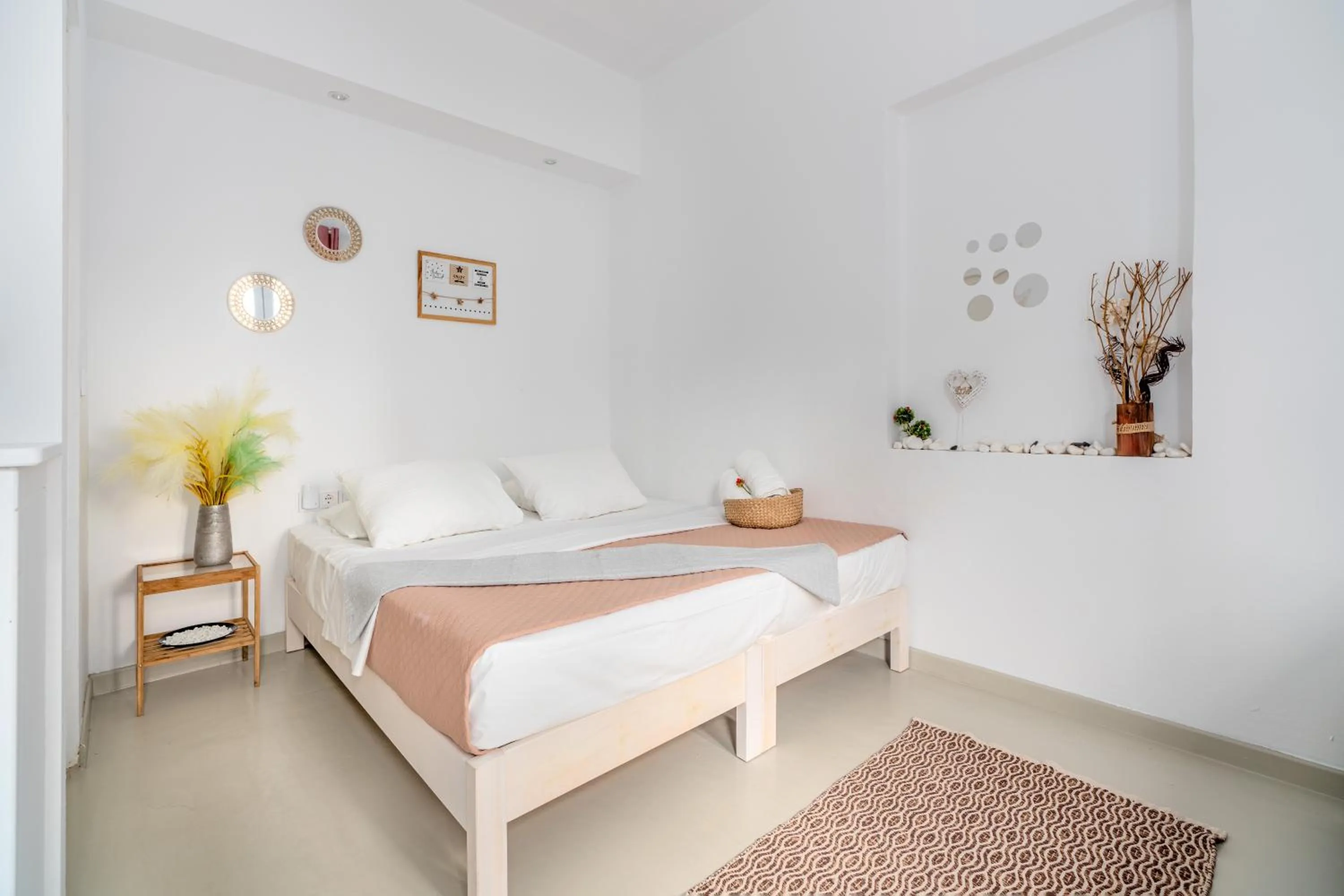 Bedroom, Bed in Dimelal Mykonos Town Apartments