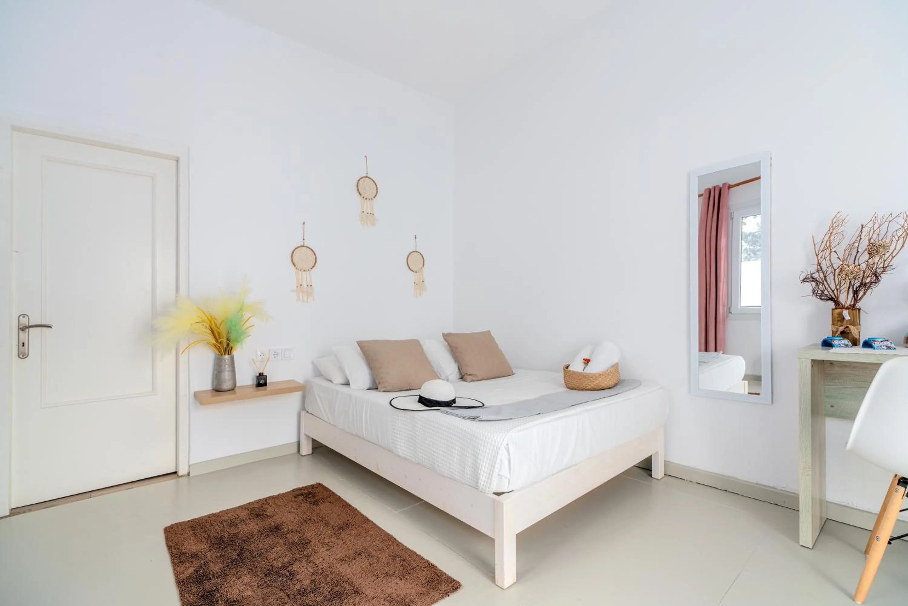 Bed in Dimelal Mykonos Town Apartments