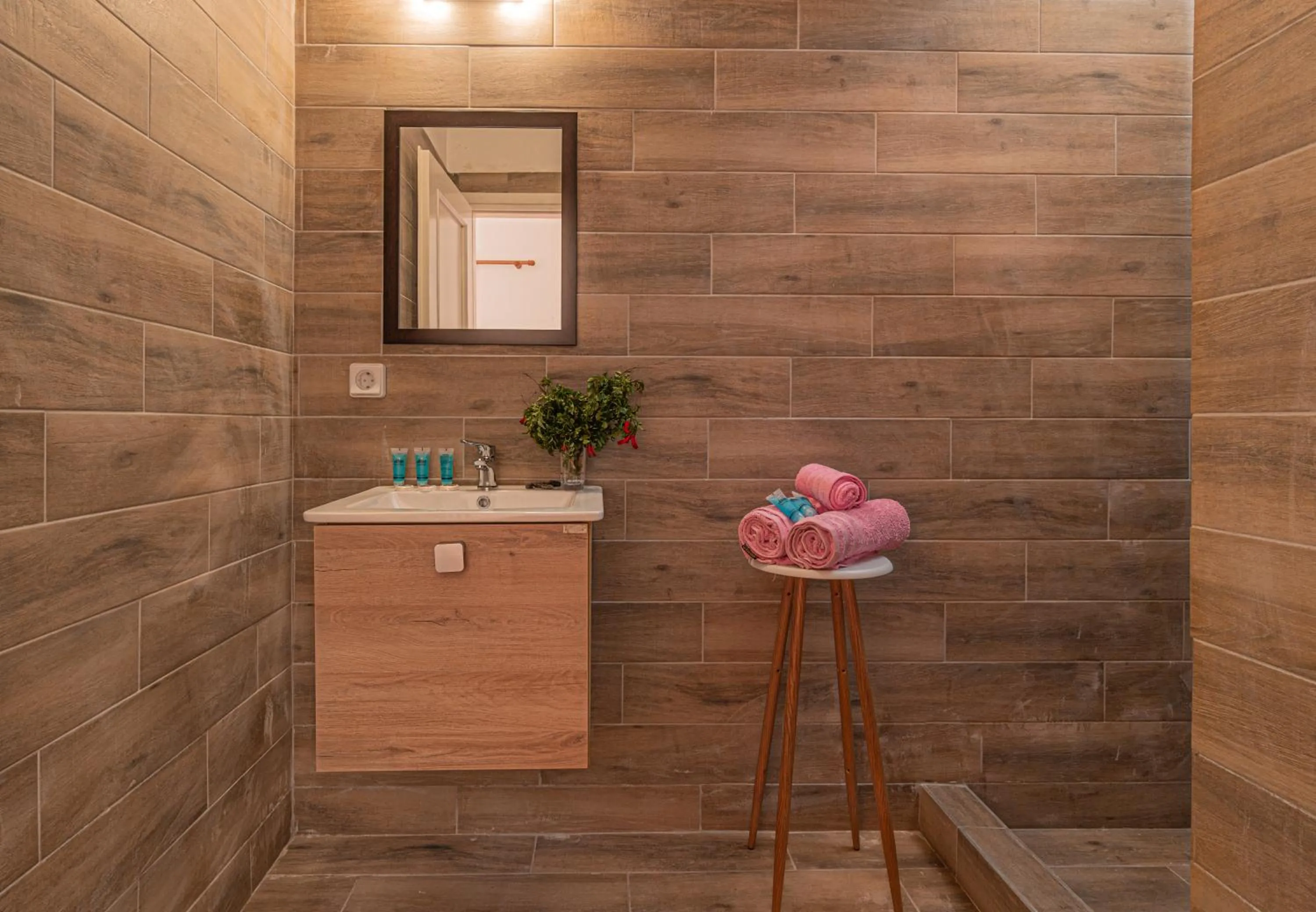 Bathroom in Dimelal Mykonos Town Apartments