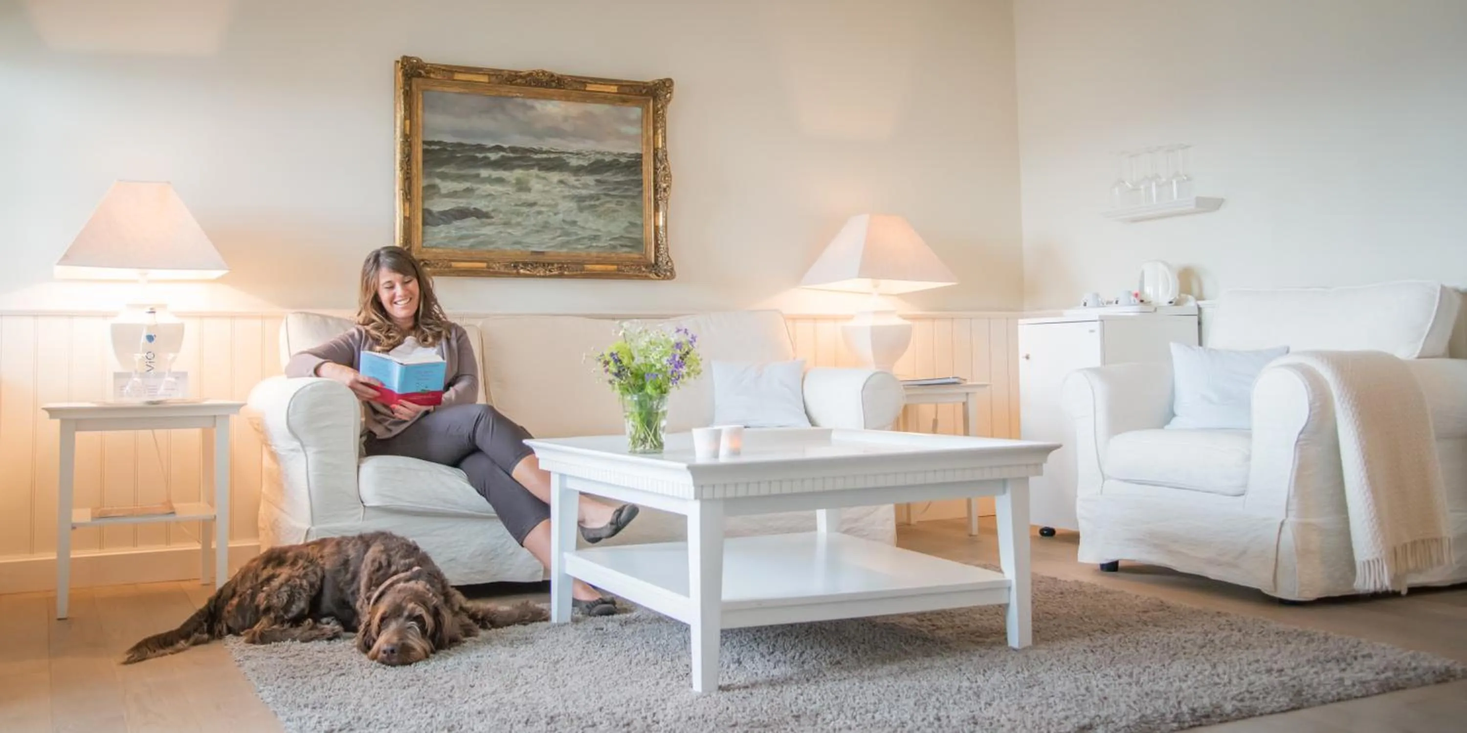 Seating area in Strandhotel Glücksburg