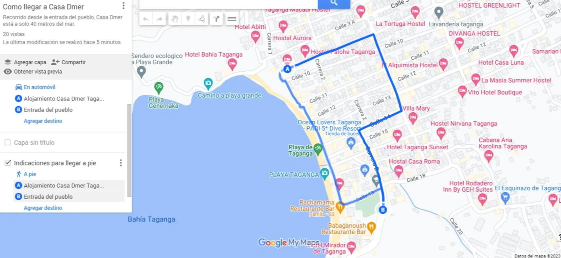 Location in Casa D'mer Taganga