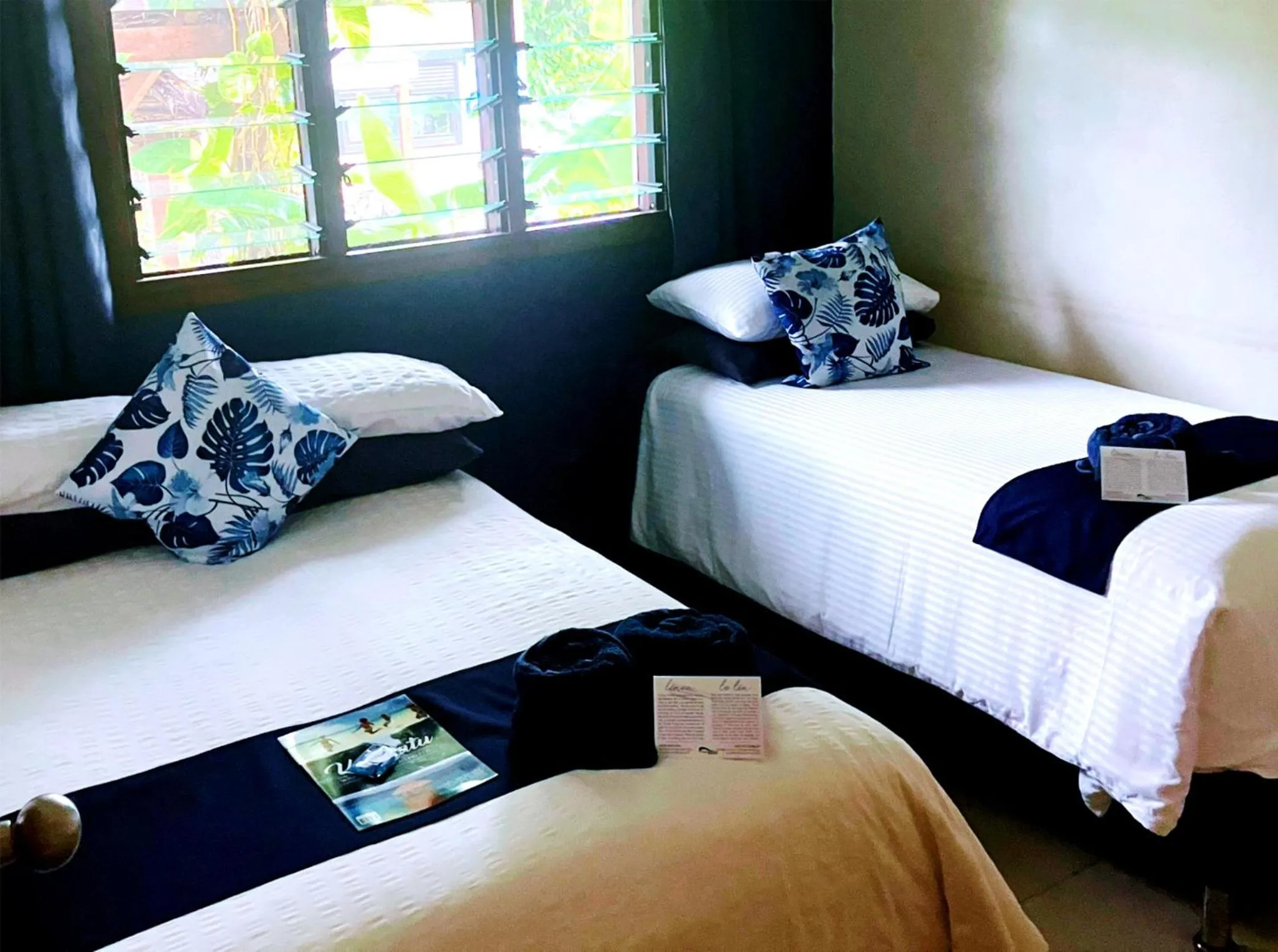 Bed in Vanuatu Beachfront Apartments