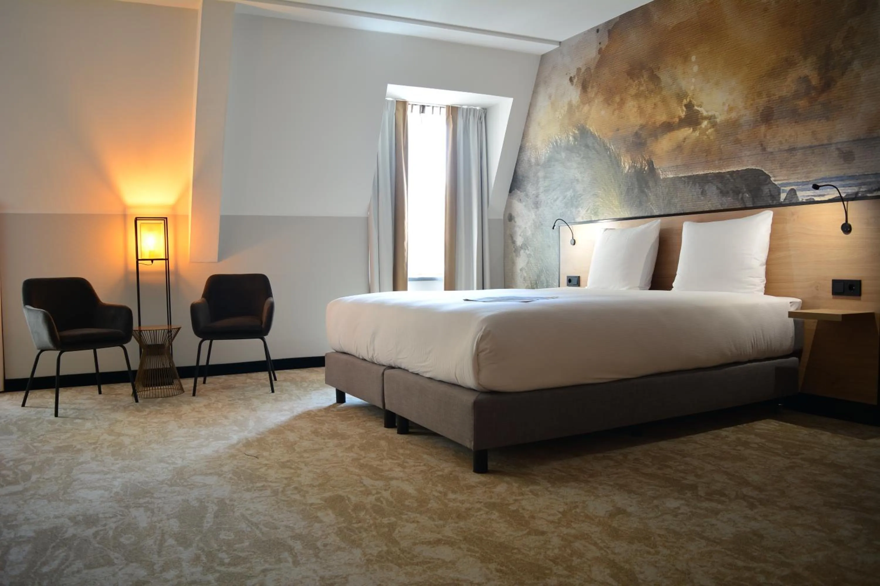 Bedroom, Bed in Fletcher Strandhotel Haamstede