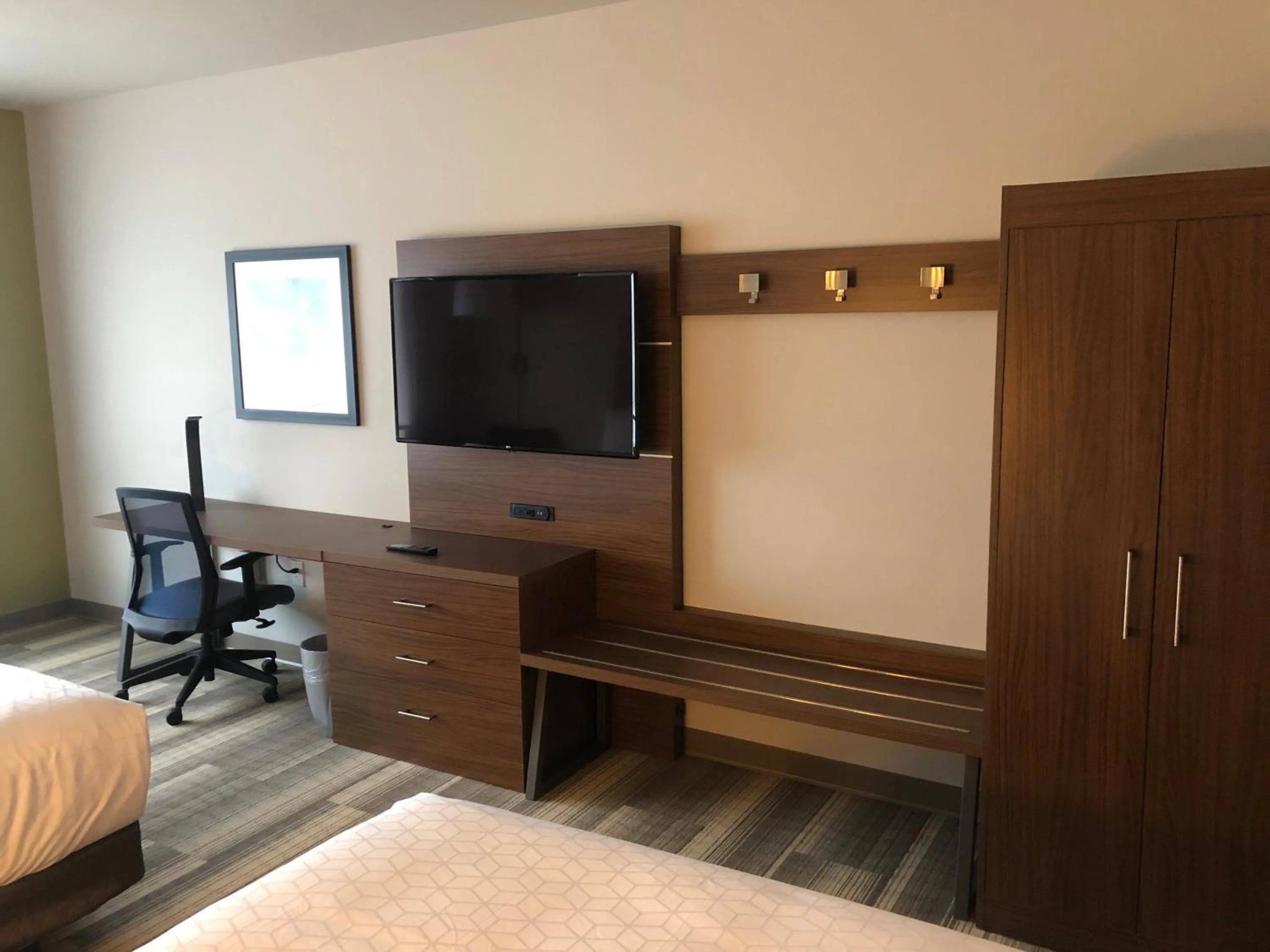TV and multimedia, Bed in Holiday Inn Express & Suites - Madison West - Middleton by IHG