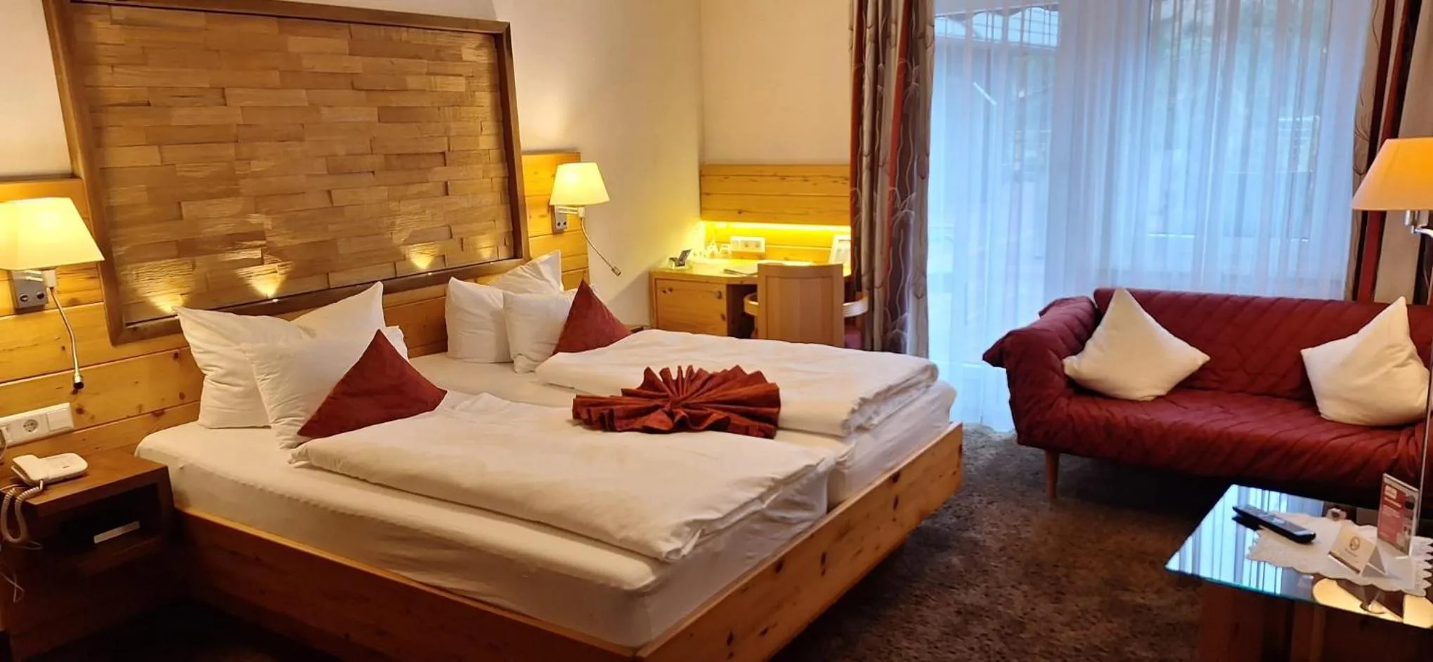 Photo of the whole room, Bed in Hotel Restaurant Waldsägmühle