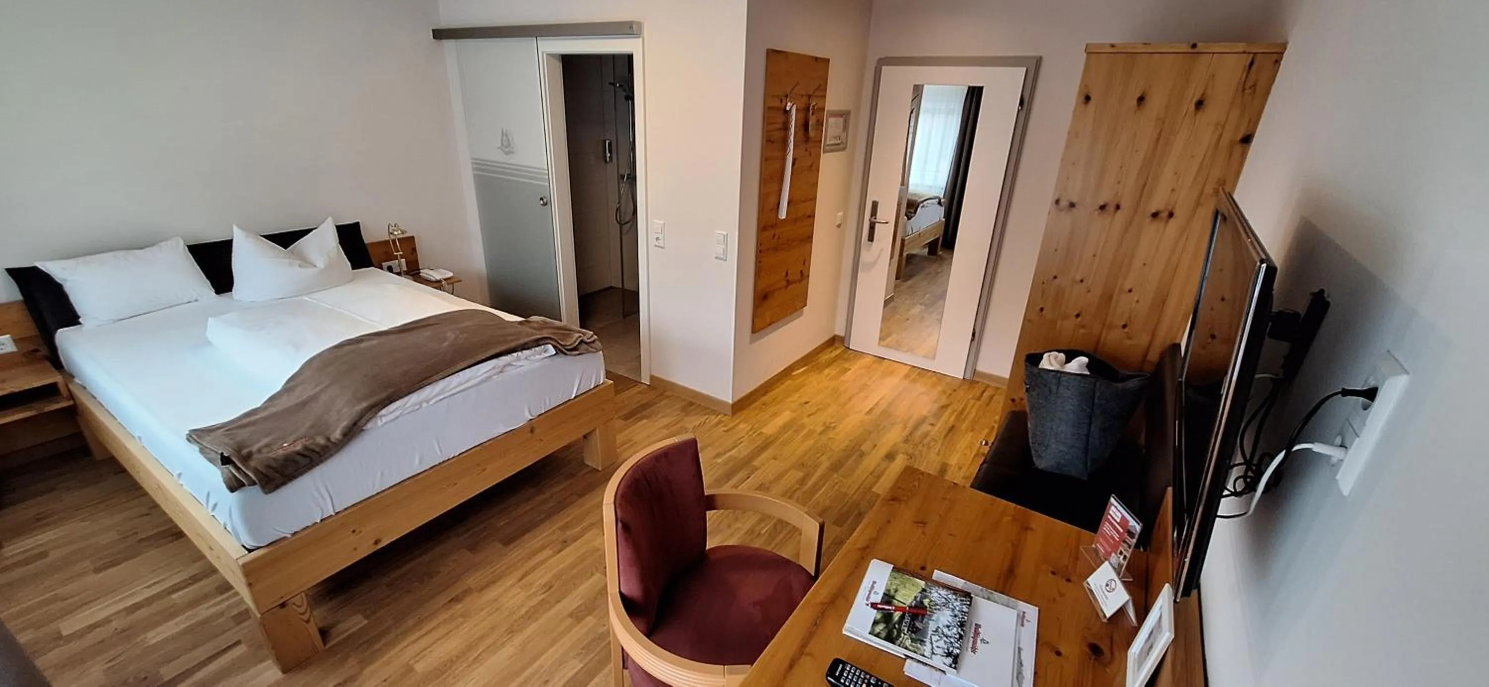 Photo of the whole room, Bed in Hotel Restaurant Waldsägmühle