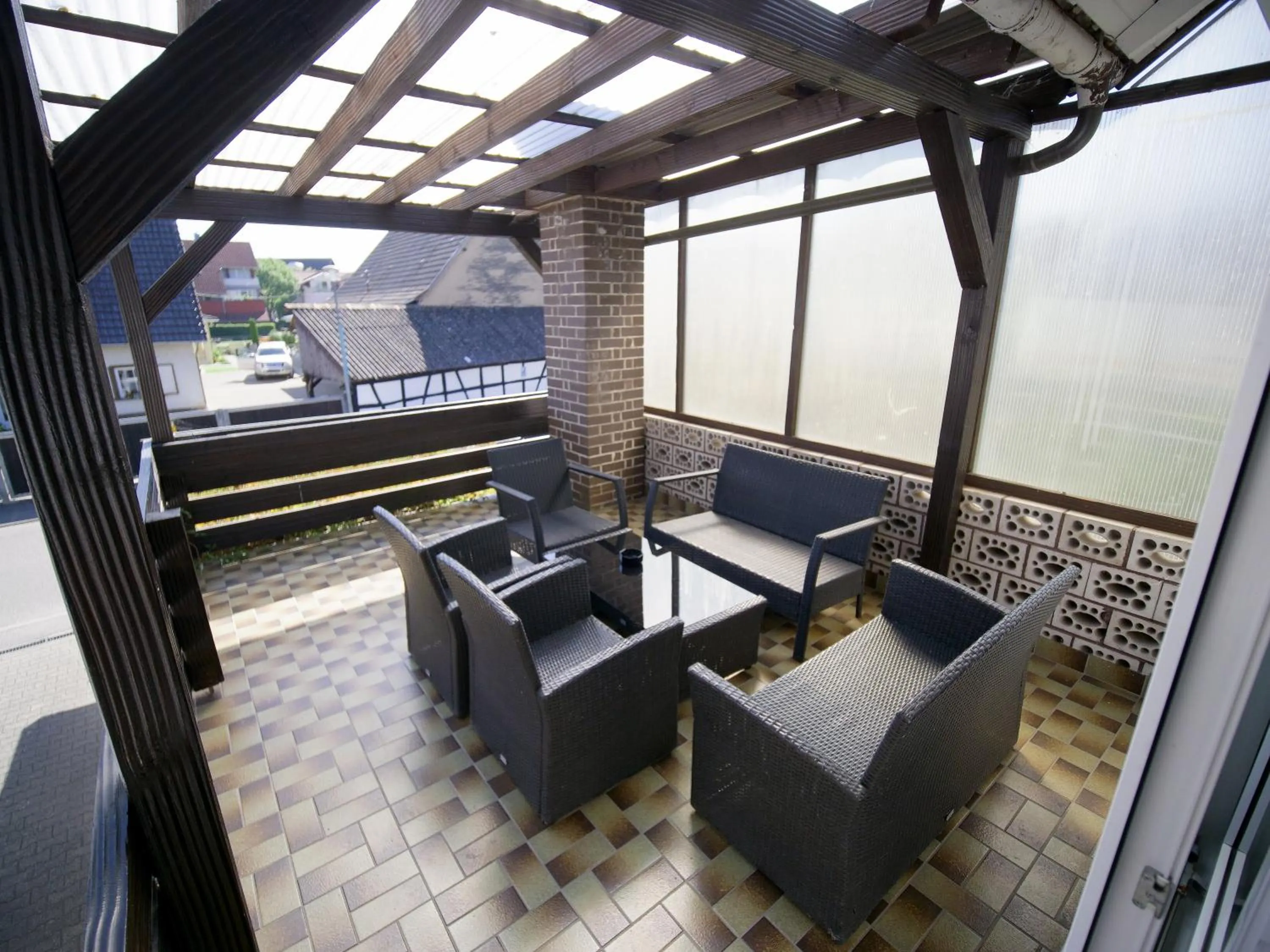 Balcony/Terrace in Gästehaus Parkblick