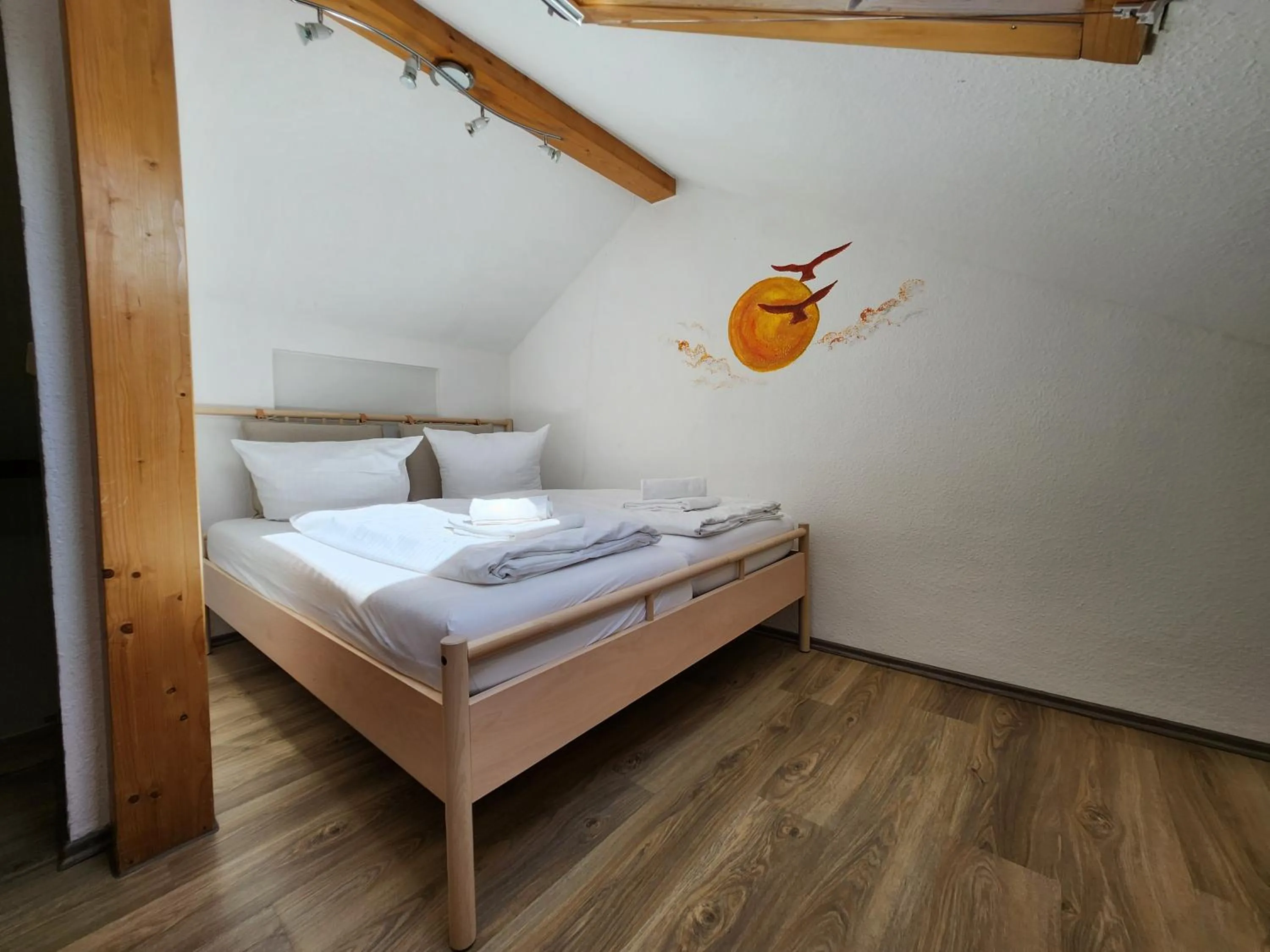 Bedroom, Bed in Gästehaus Parkblick