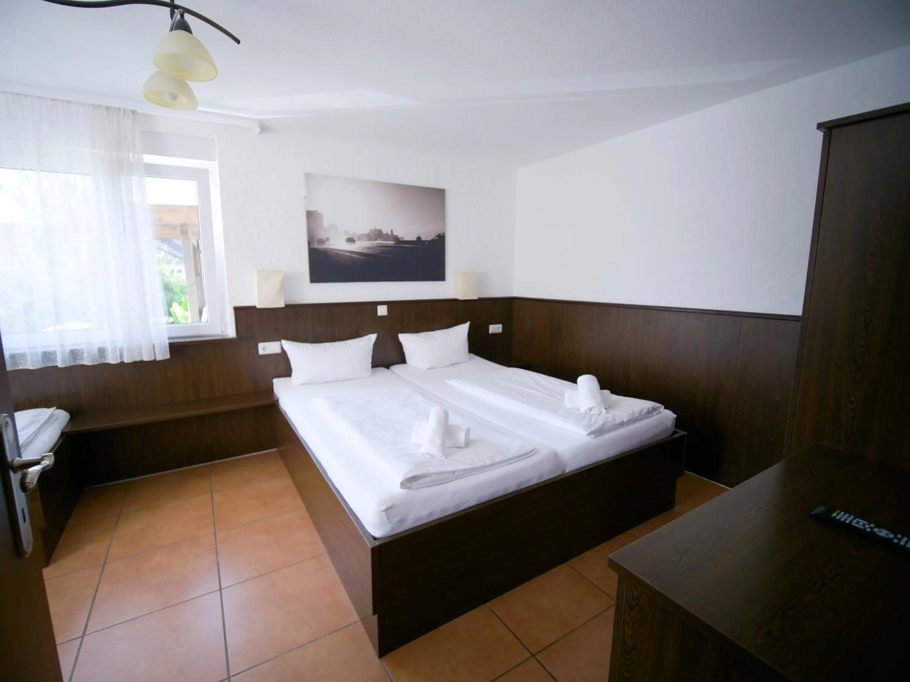 Bed in Gästehaus Parkblick