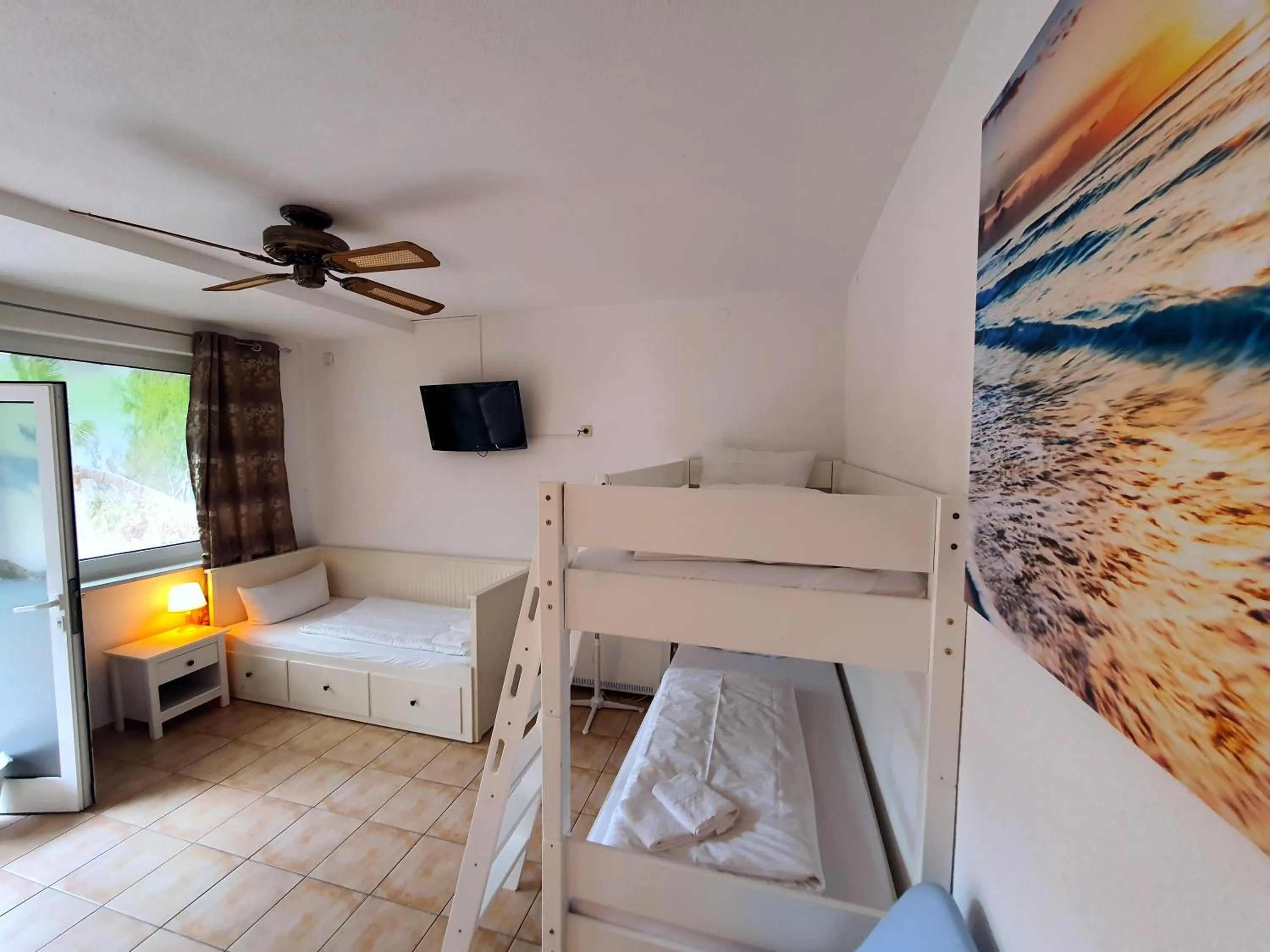 Bedroom, Bed in Gästehaus Parkblick