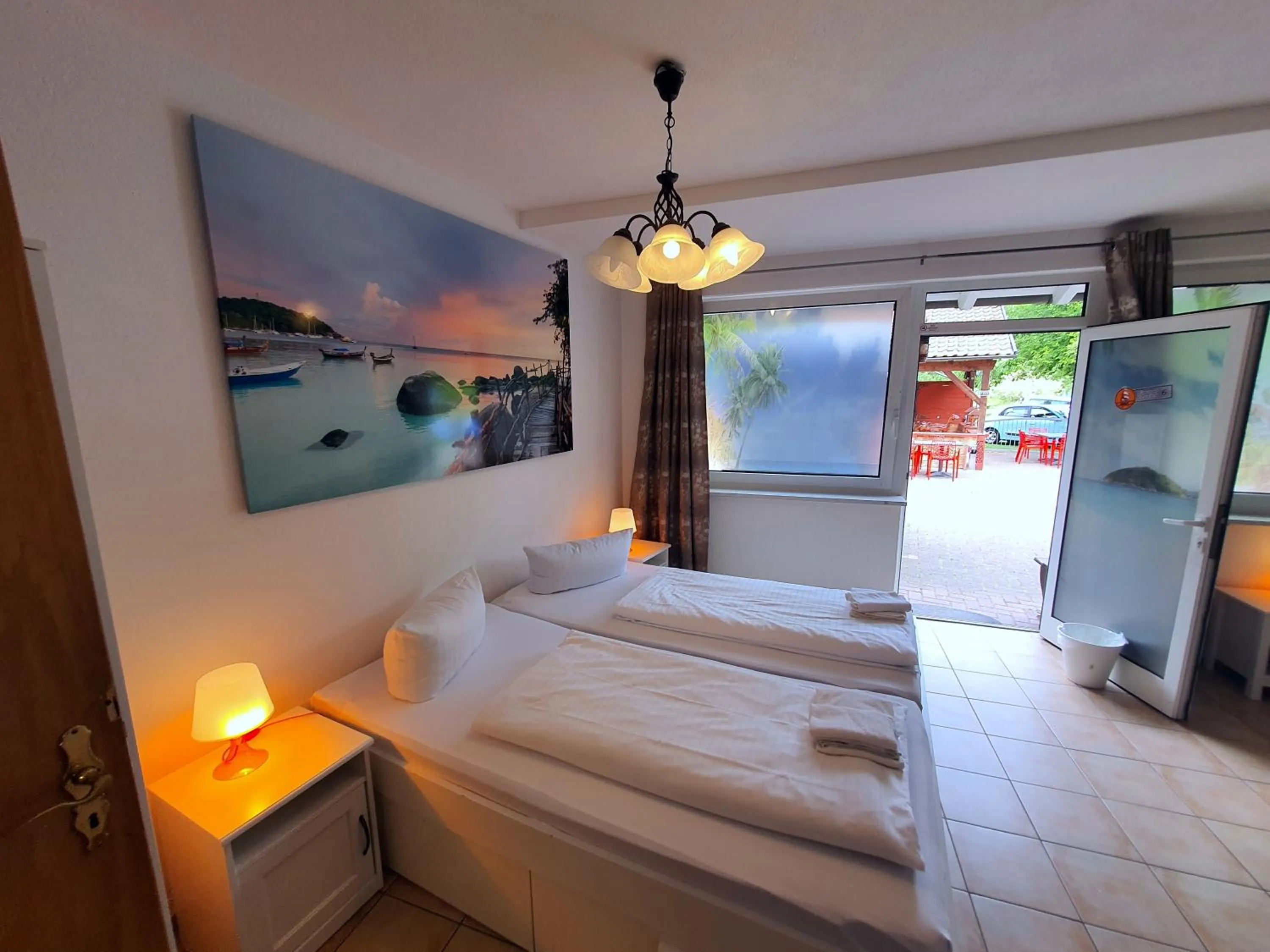 Bedroom, Bed in Gästehaus Parkblick