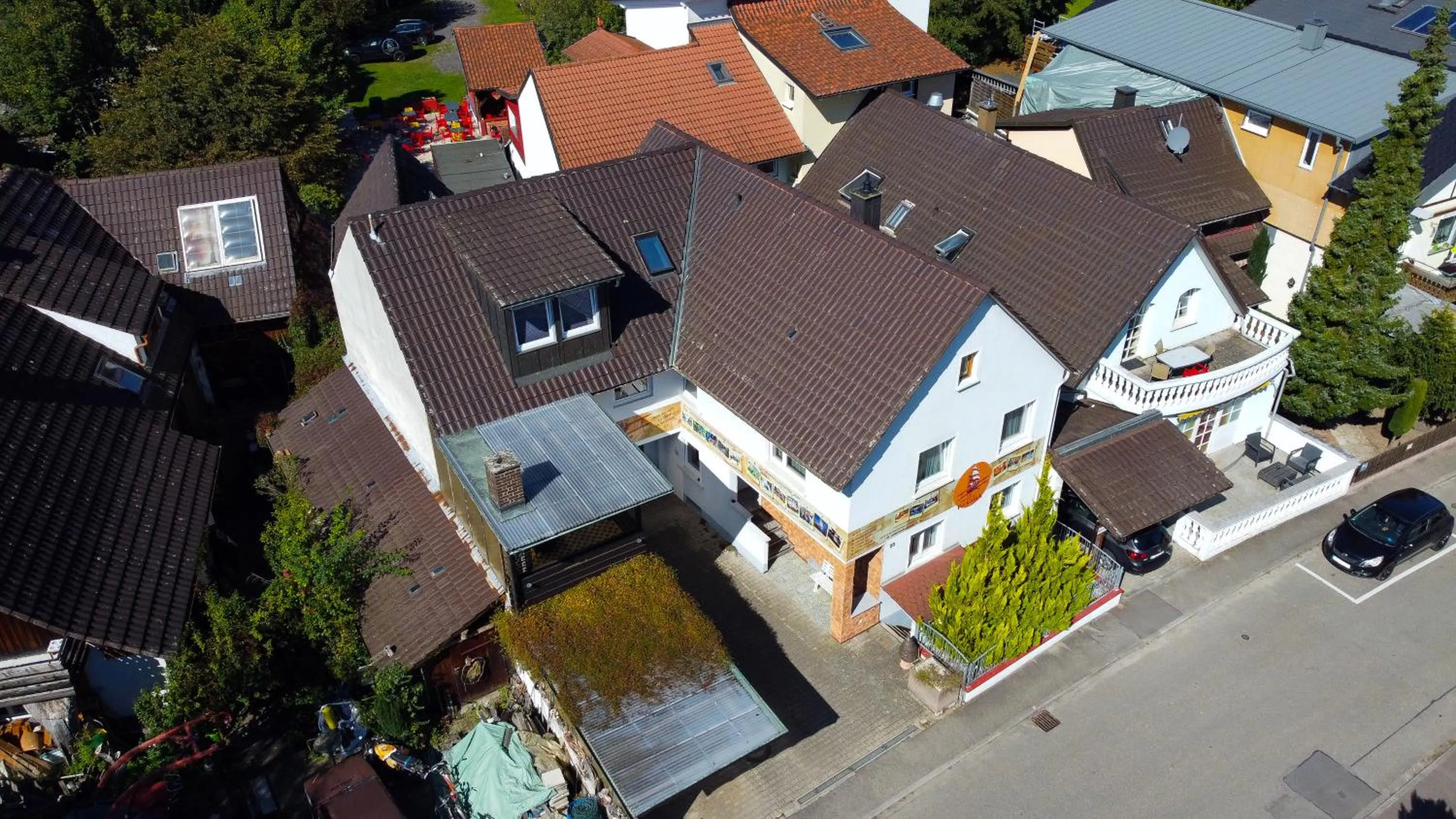 Bird's eye view in Gästehaus Parkblick
