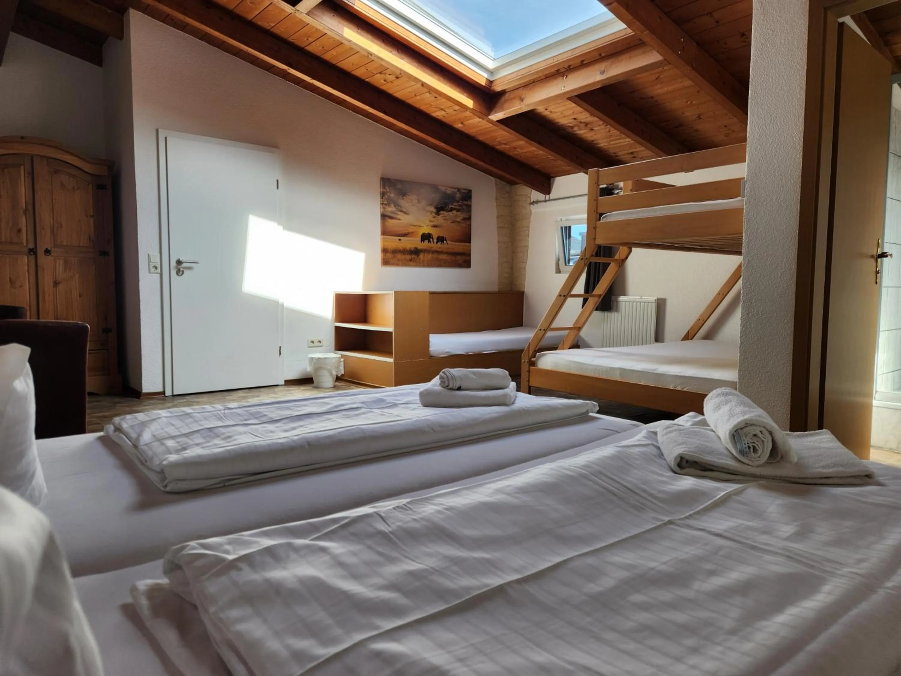 Bed in Gästehaus Parkblick