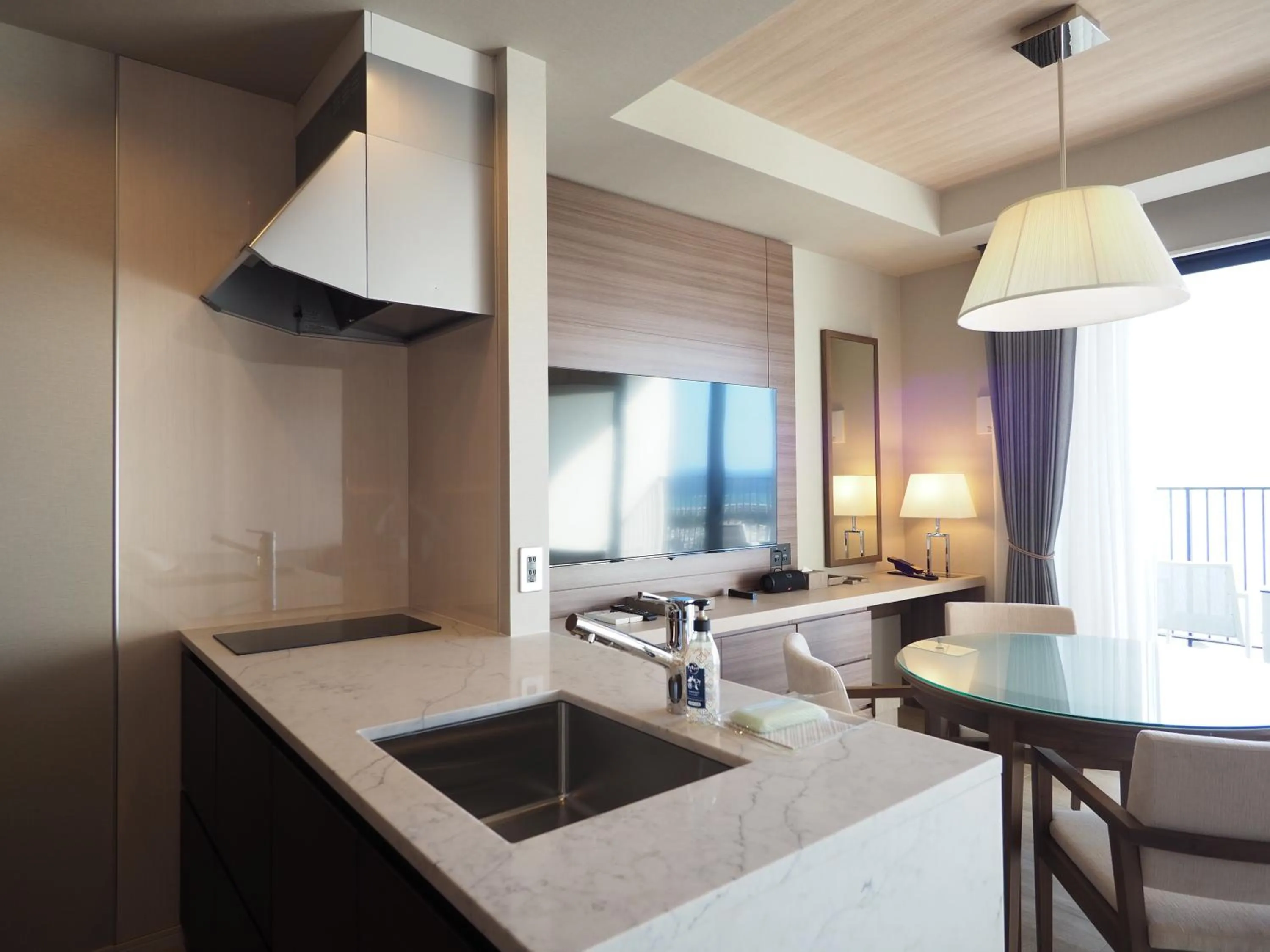 Kitchen or kitchenette in Hiyori Ocean Resort Okinawa