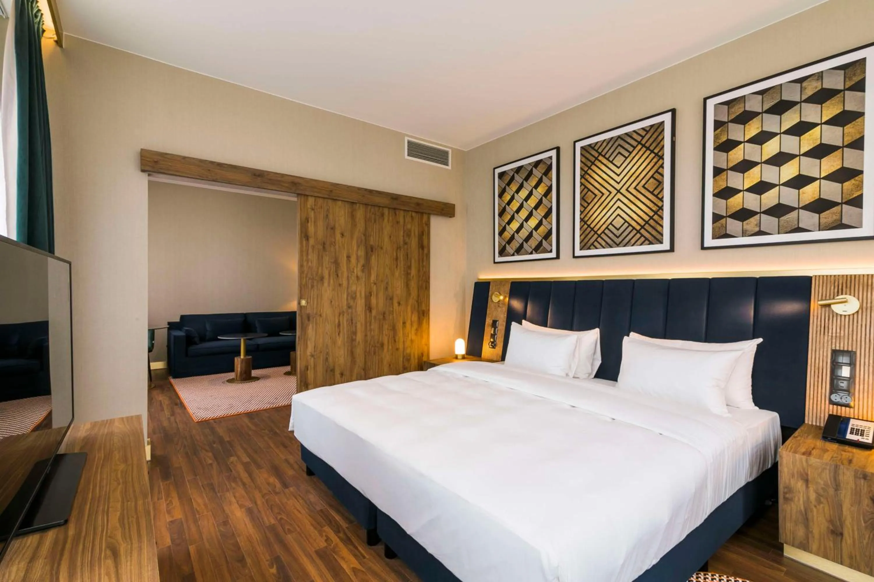 Photo of the whole room, Bed in Radisson Blu Hotel Sopot