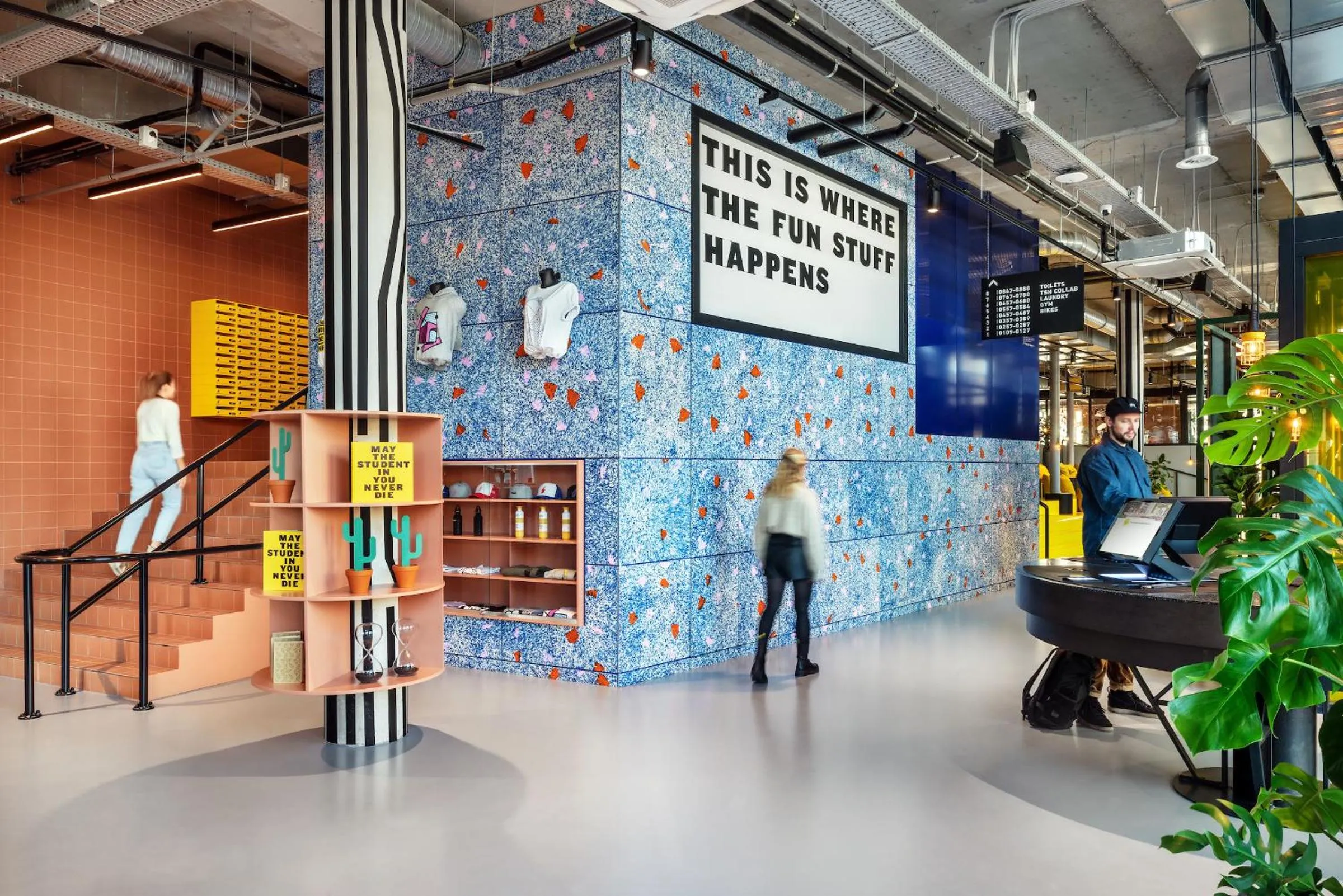 Lobby or reception in The Social Hub Delft