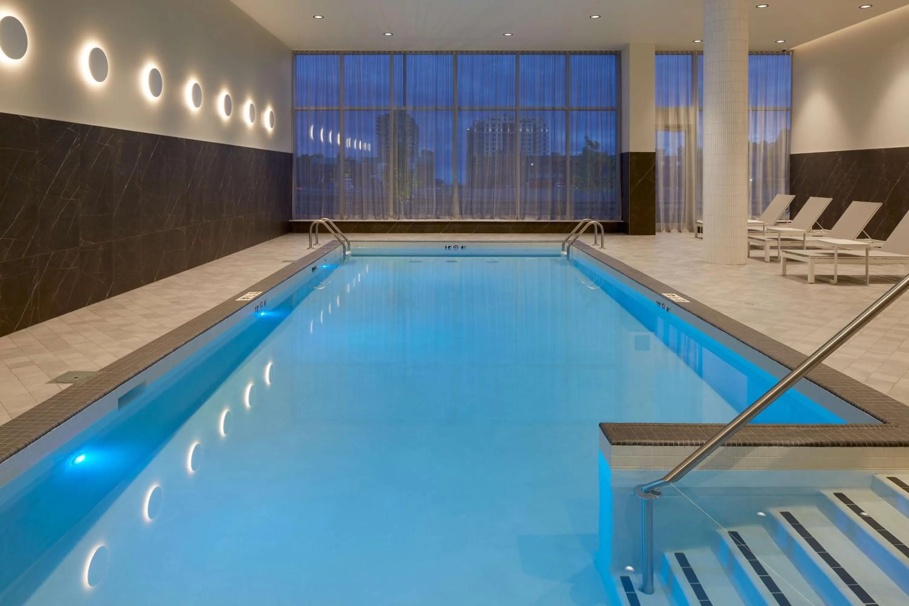 Pool view in Homewood Suites By Hilton Montreal Midtown
