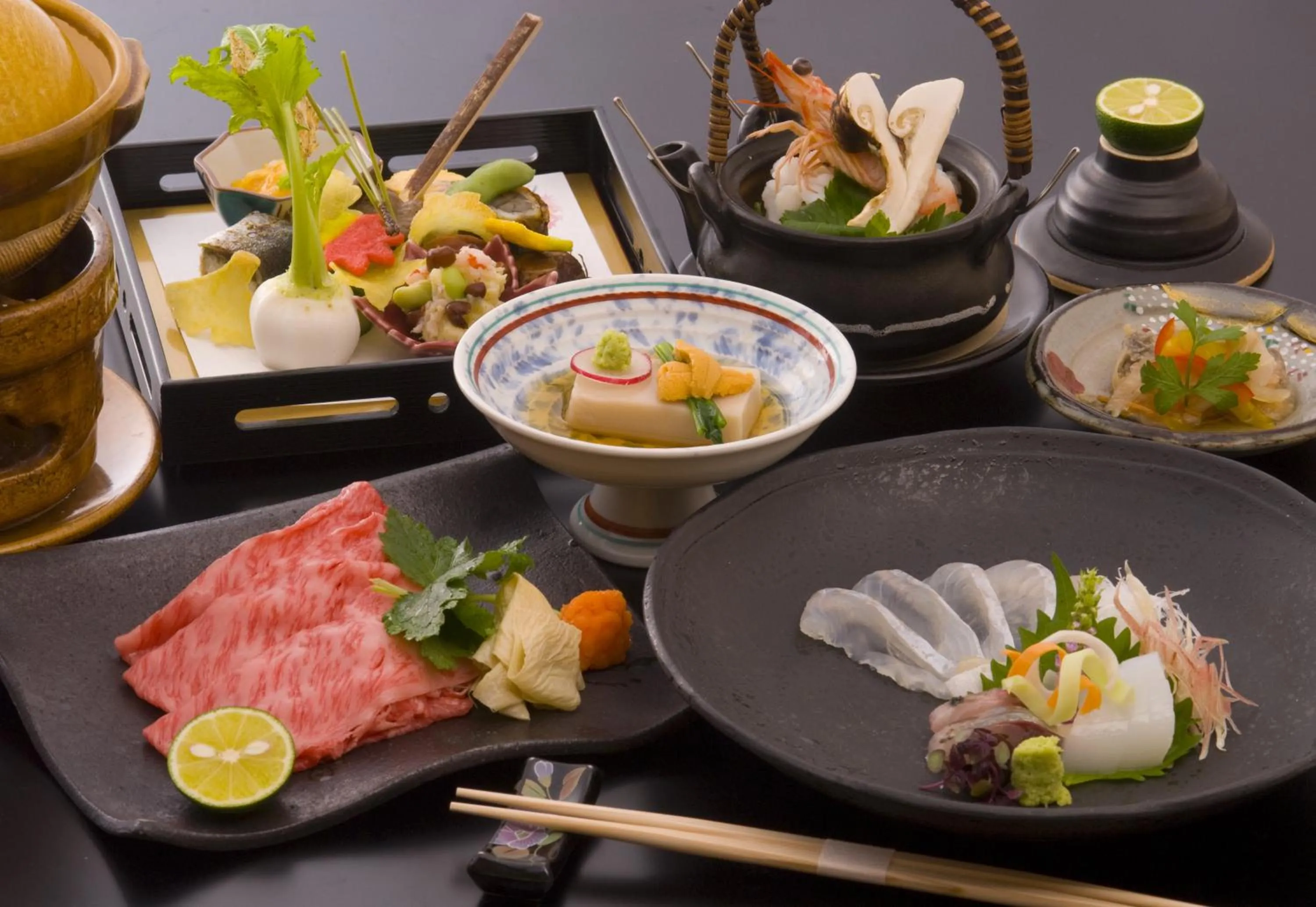 Lunch in Kutsurogi-no-Yado Nanakawa