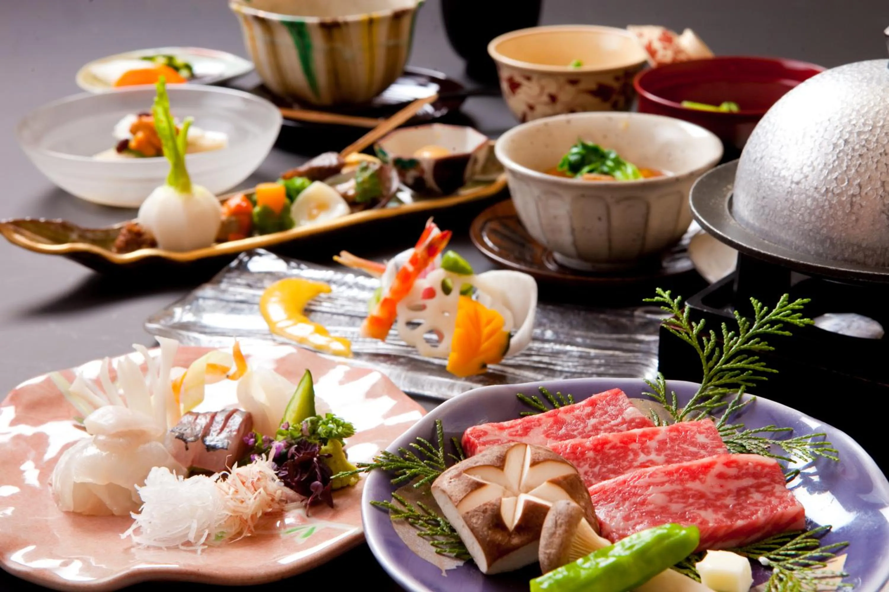 Dinner in Kutsurogi-no-Yado Nanakawa