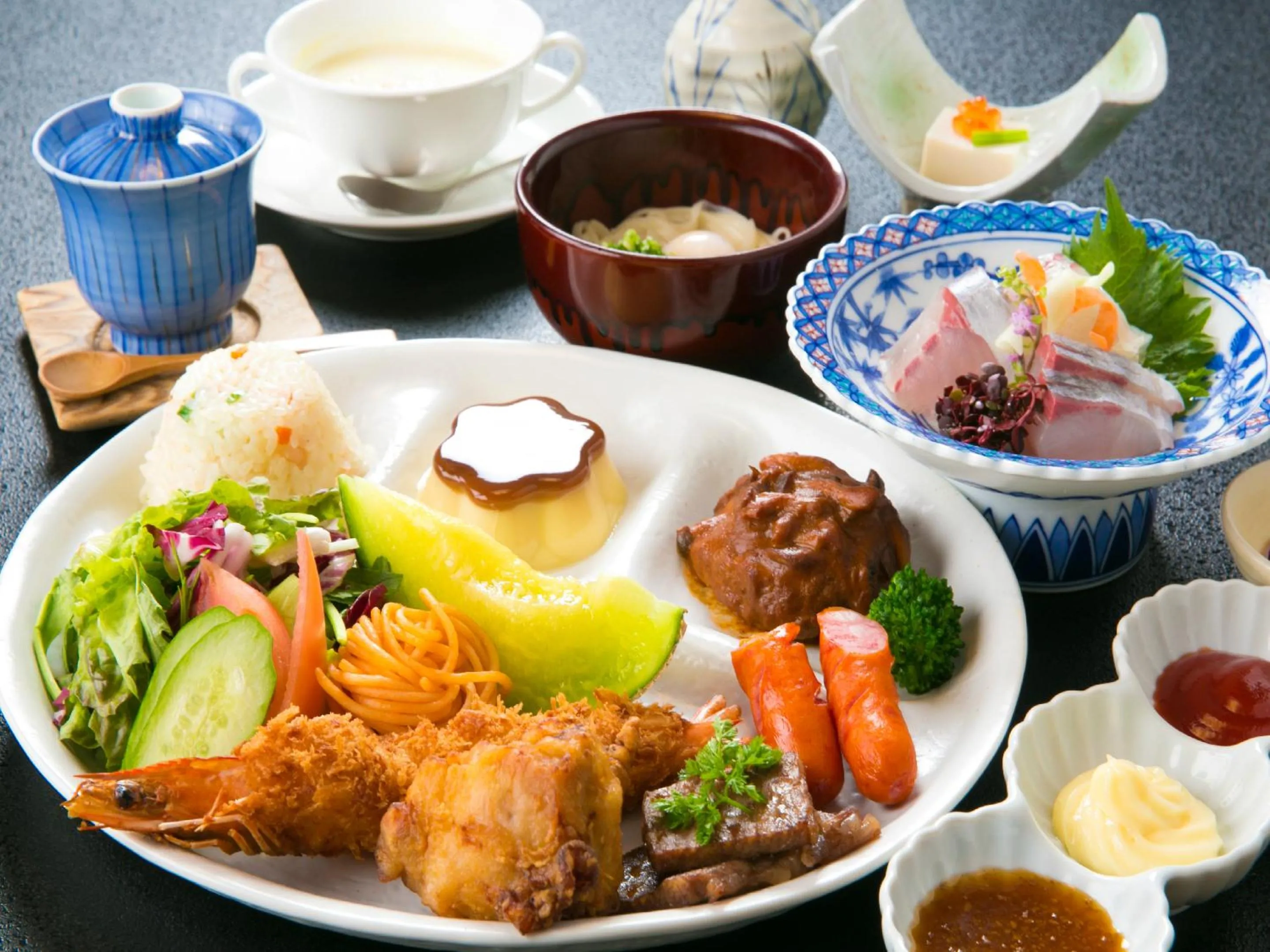 Food and drinks in Kutsurogi-no-Yado Nanakawa