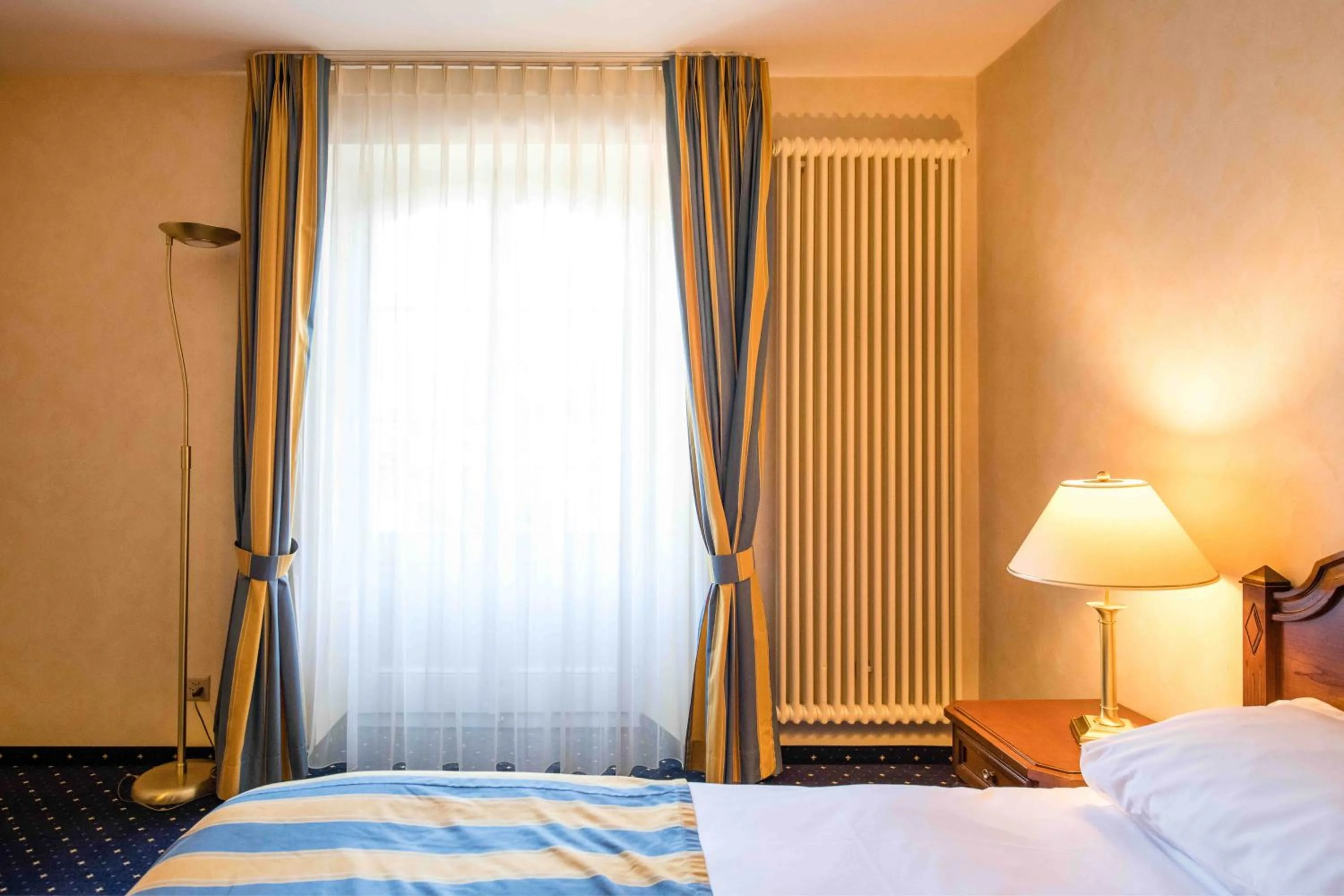 Decorative detail, Bed in Grand Hotel et Centre Thermal d'Yverdon-les-Bains