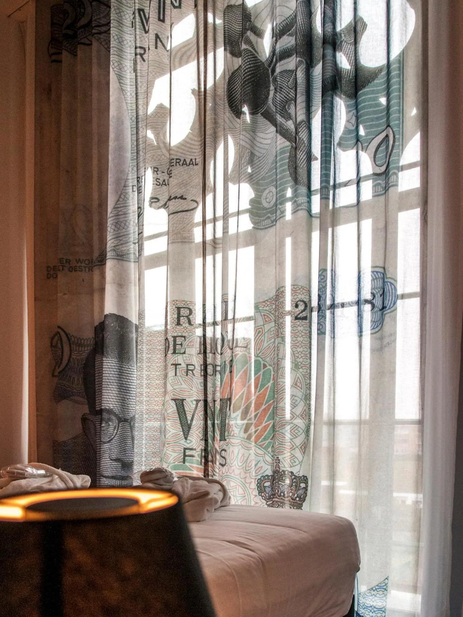 Decorative detail, Bed in Martin's Dream Hotel