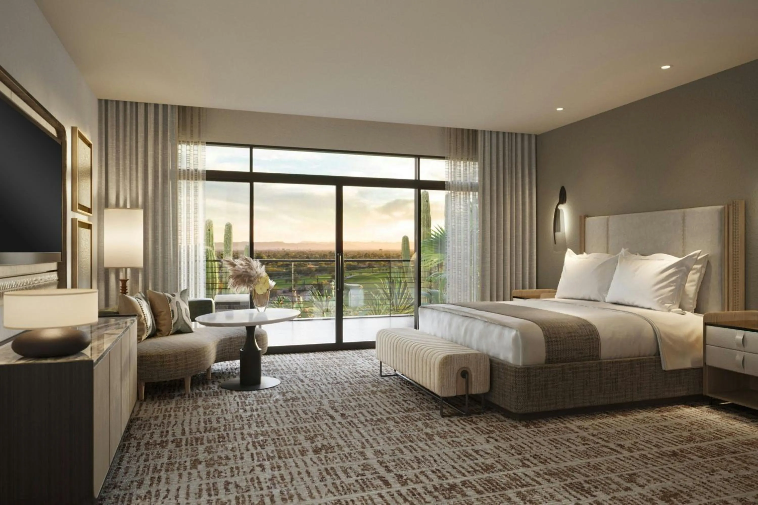 Bedroom, Bed in The Canyon Suites at The Phoenician, a Luxury Collection Resort, Scottsdale