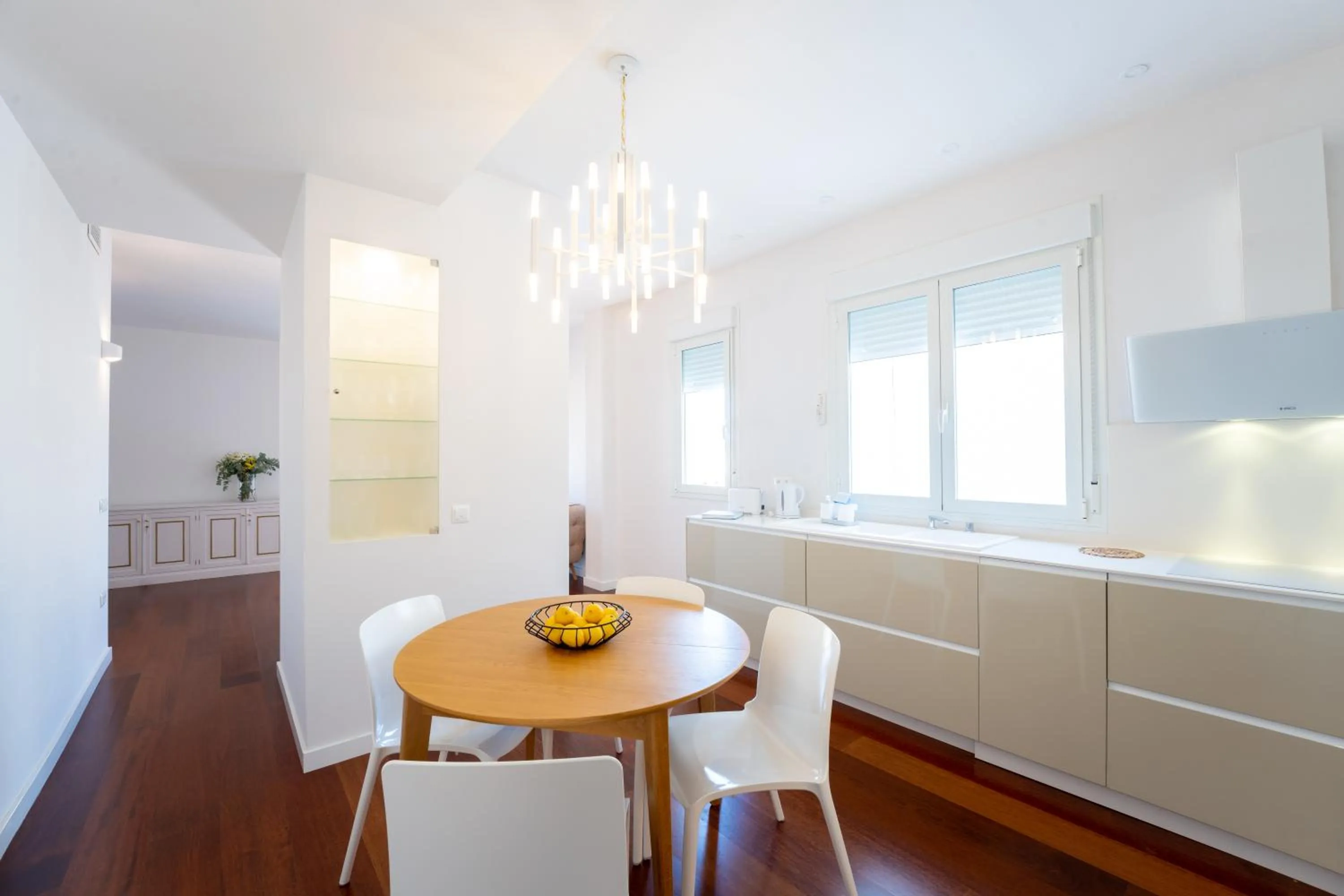 Kitchen or kitchenette in Plaza Mina Suites - Adults Recommended by Luxury Suites Cadiz