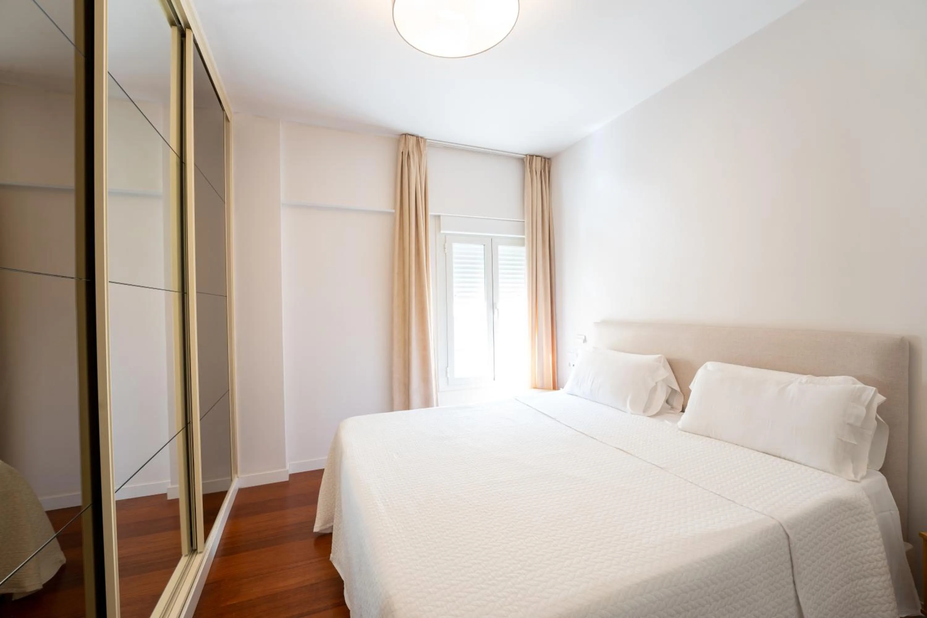 Bedroom, Bed in Plaza Mina Suites - Adults Recommended by Luxury Suites Cadiz