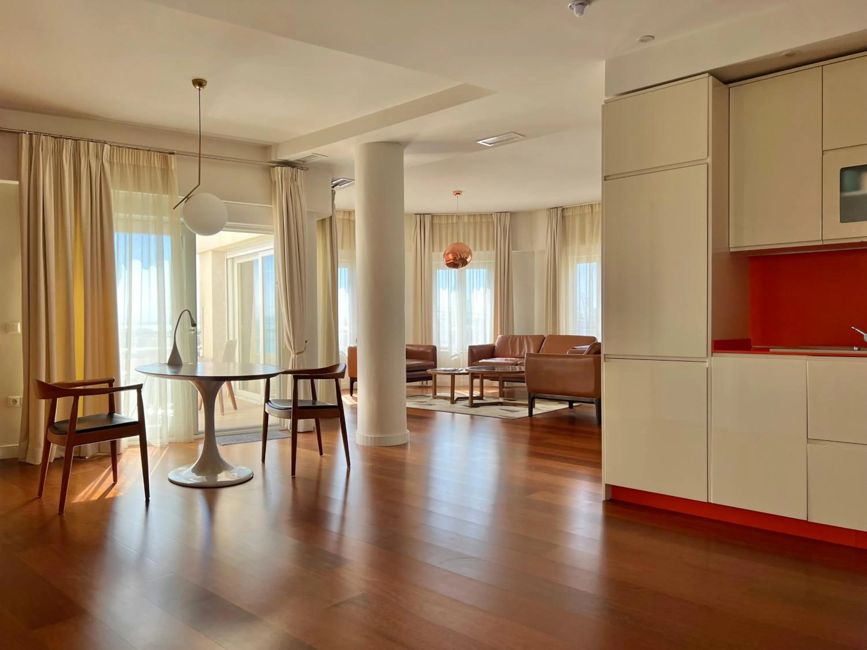 Living room in Plaza Mina Suites - Adults Recommended by Luxury Suites Cadiz