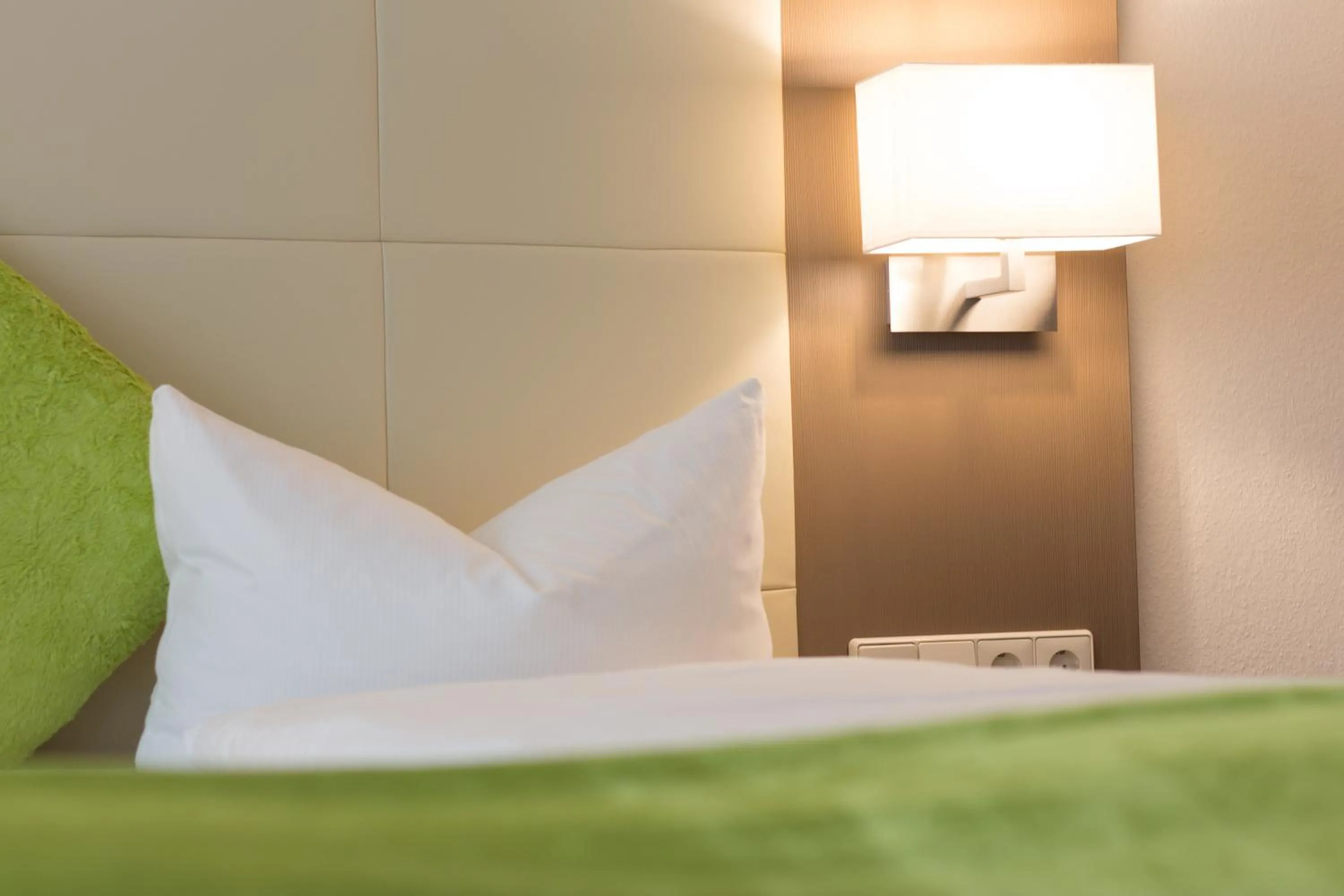 Decorative detail, Bed in City Hotel Freiburg