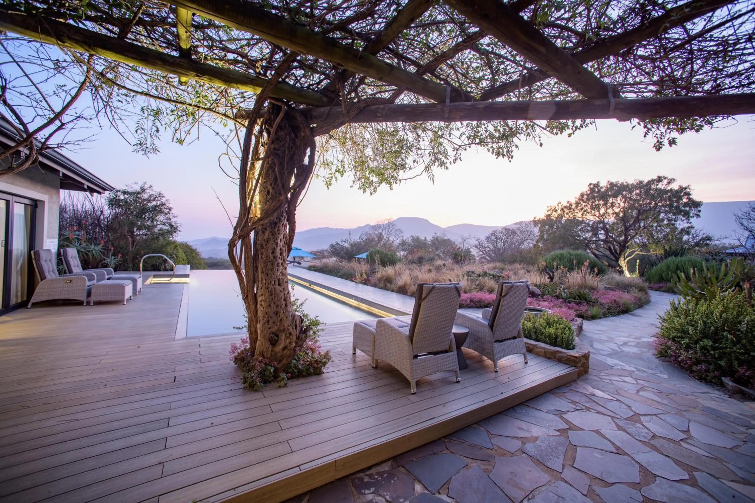 Swimming pool in Valley Lodge - Babanango Game Reserve